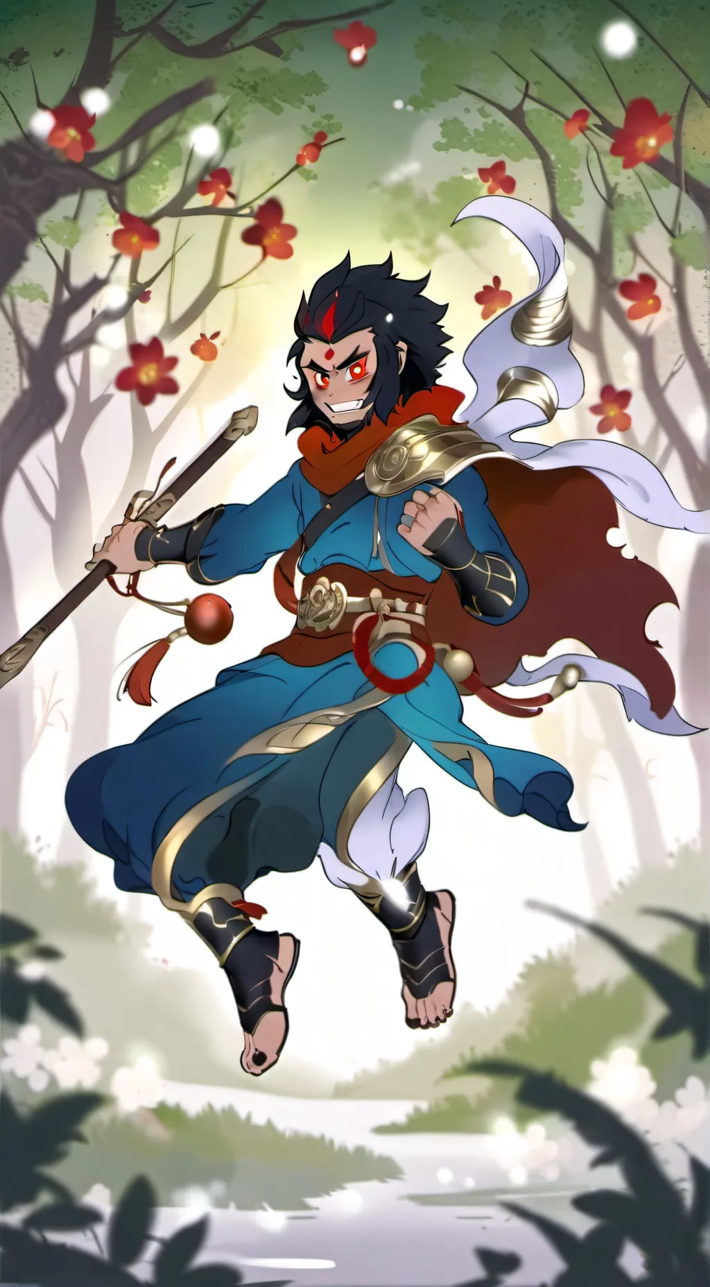 ai character: Macaque background