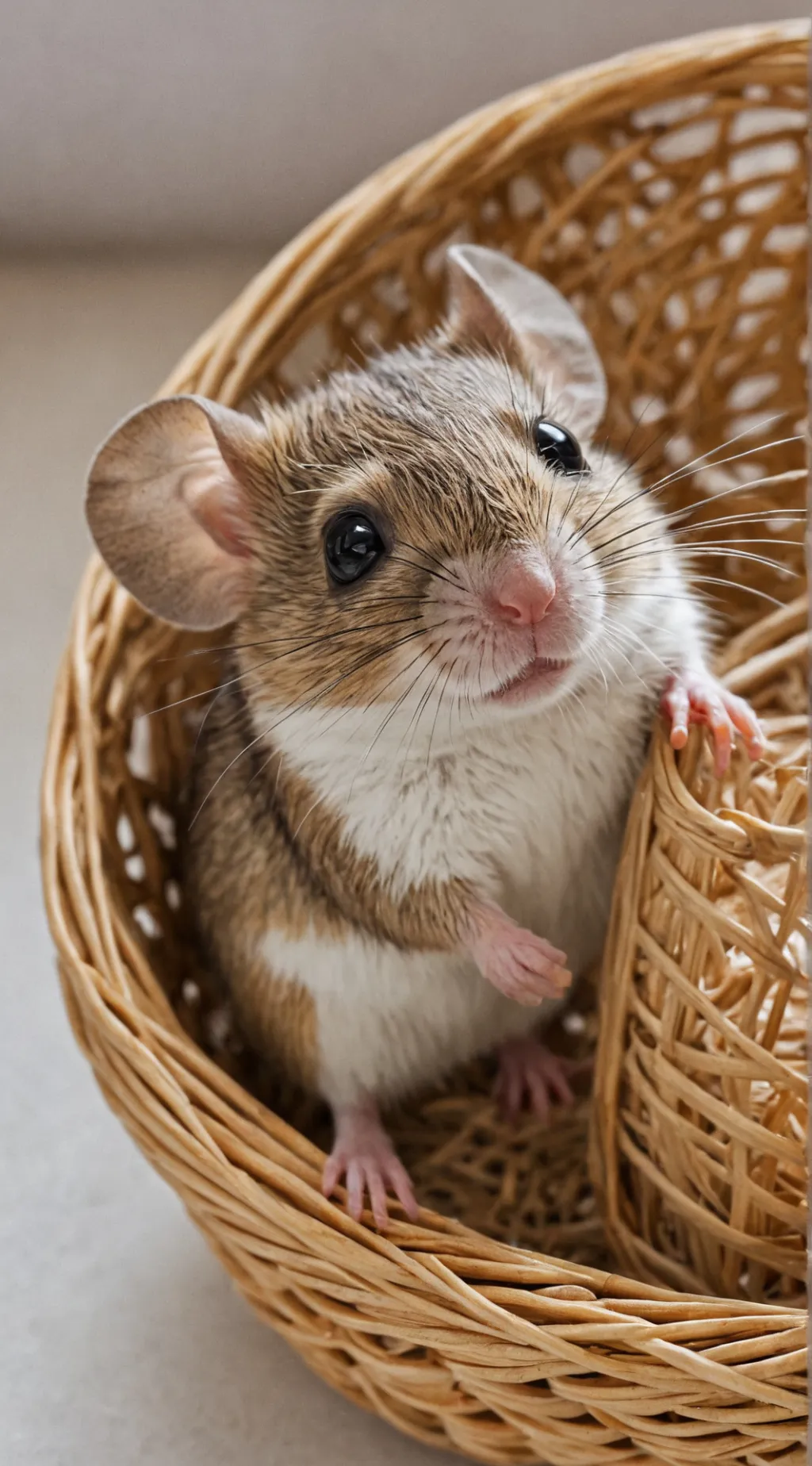 ai character: Baby Mouse  background