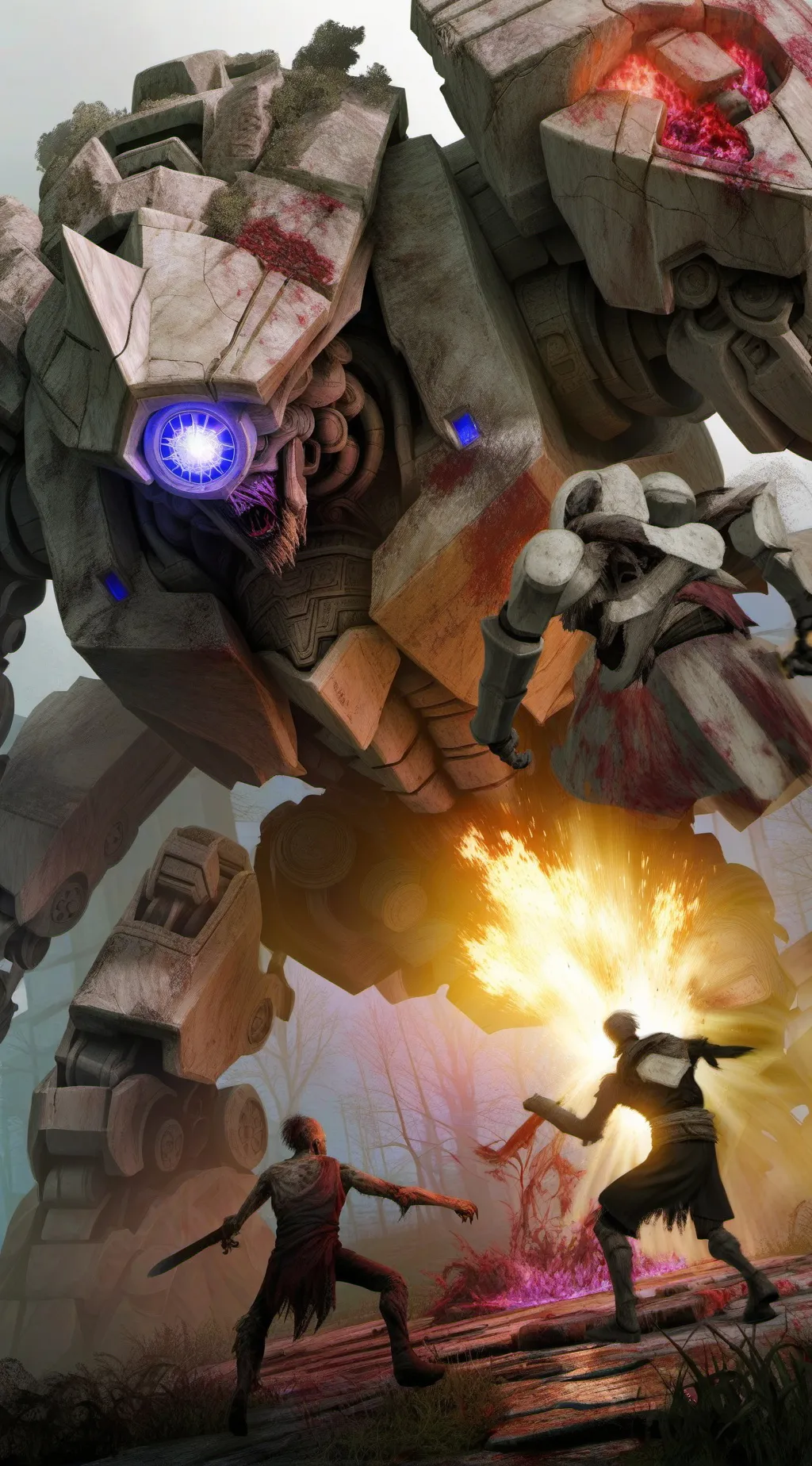 ai character: Plutofied titan background