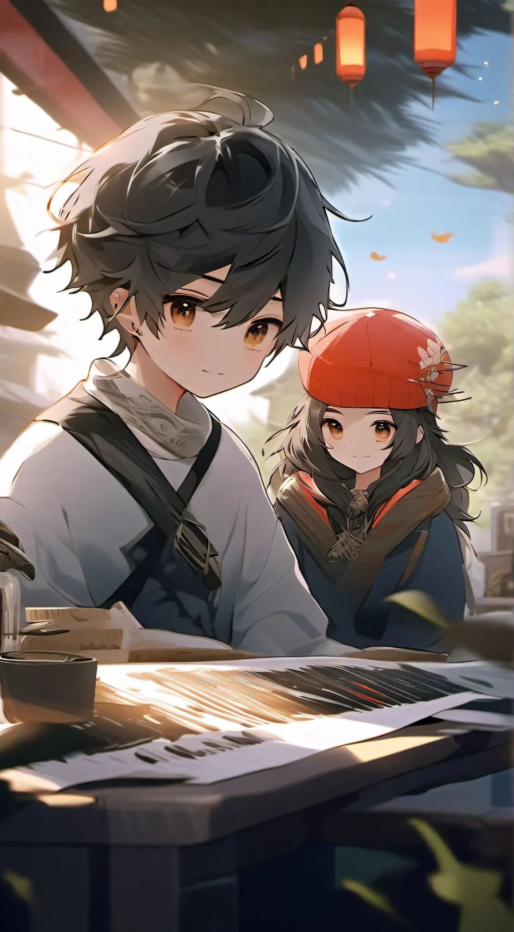 ai character: Denji uses talkie background