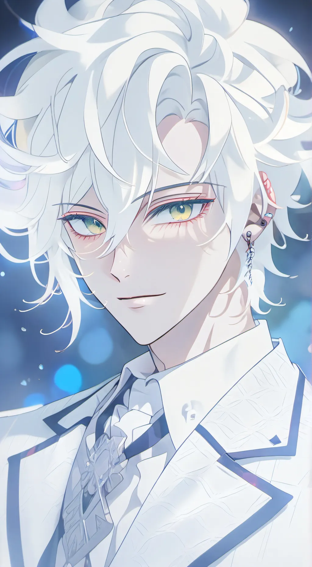 ai character: Dictating Desk Mat background