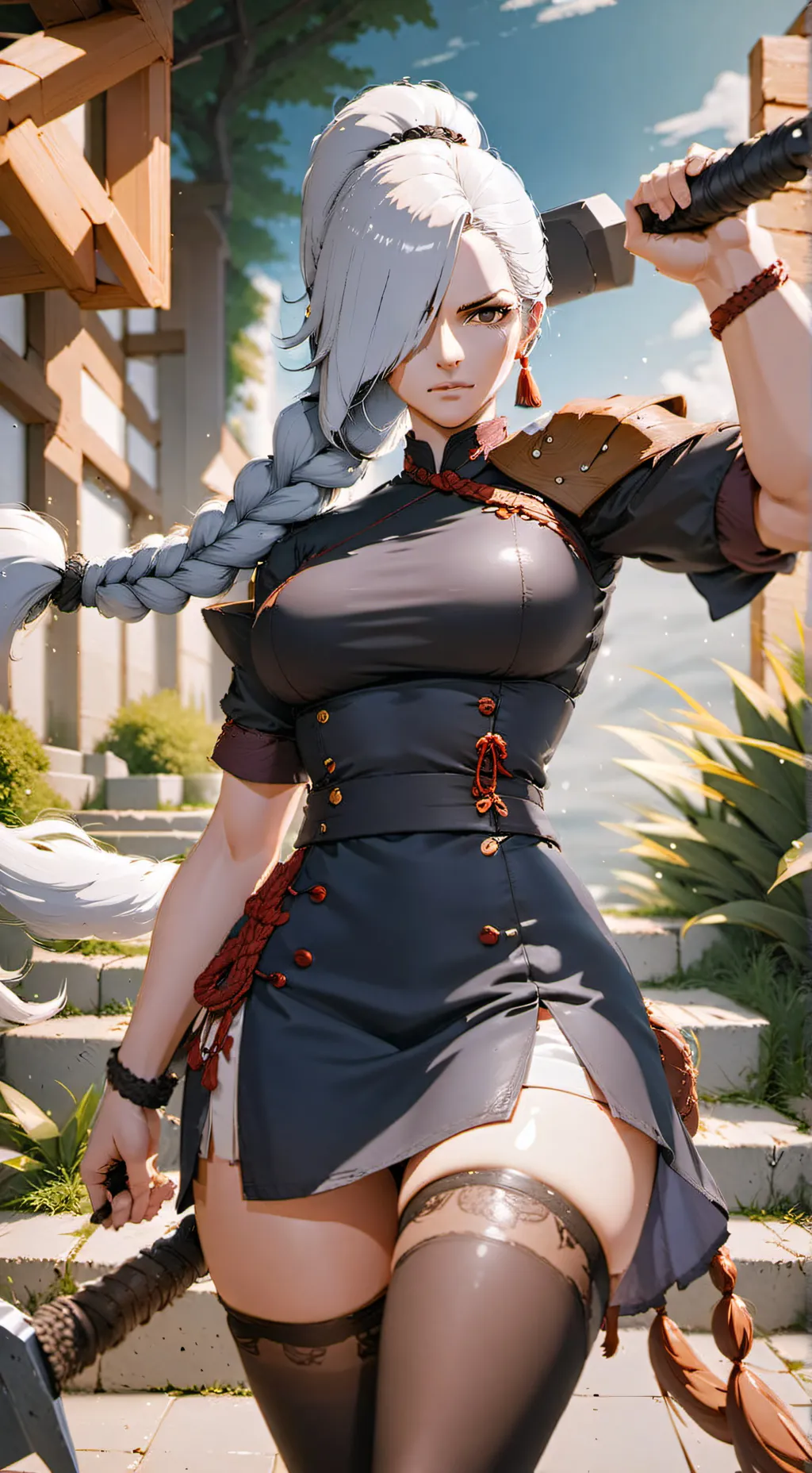 ai character: Sister Mei Mei  background