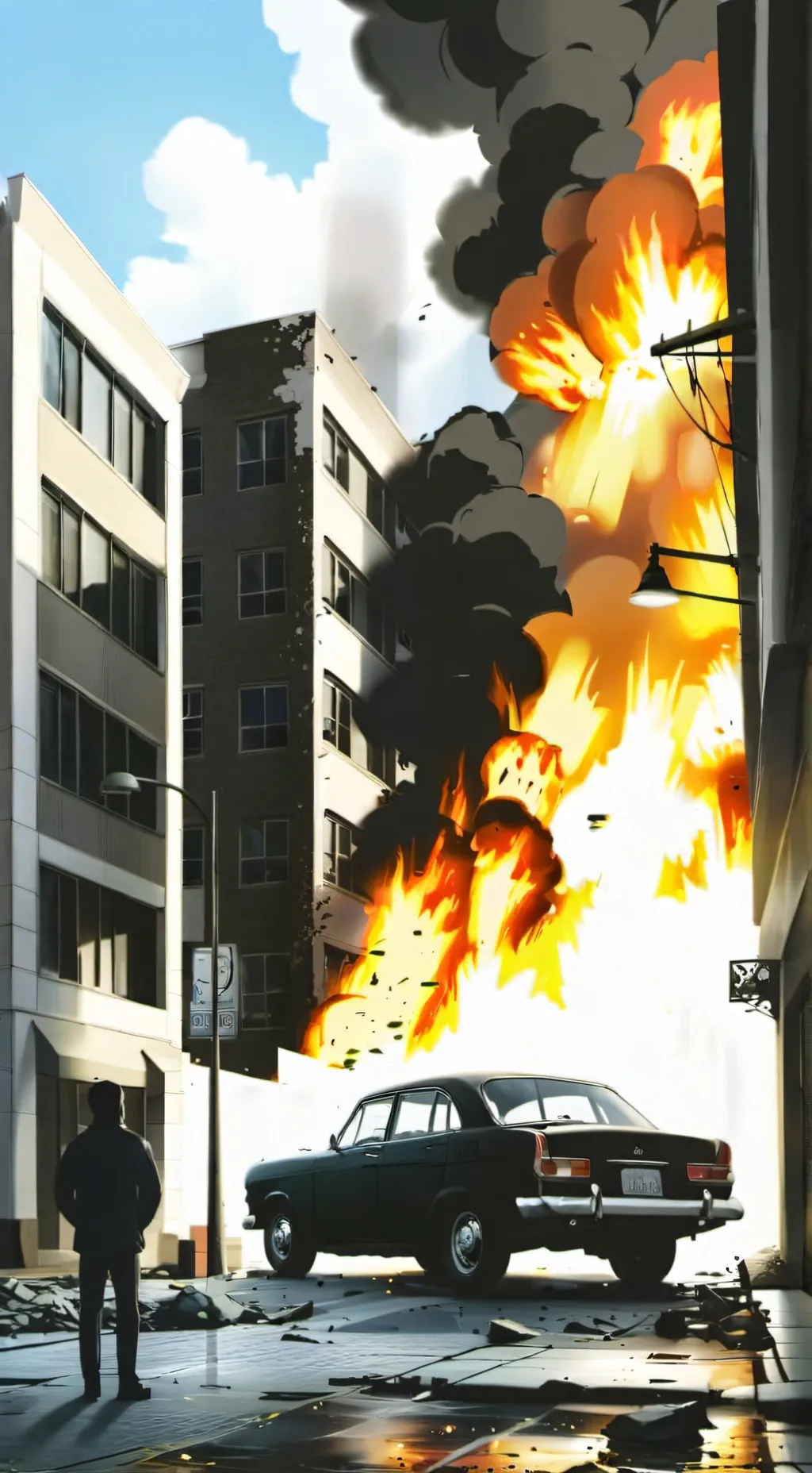 ai character: The final hunt background