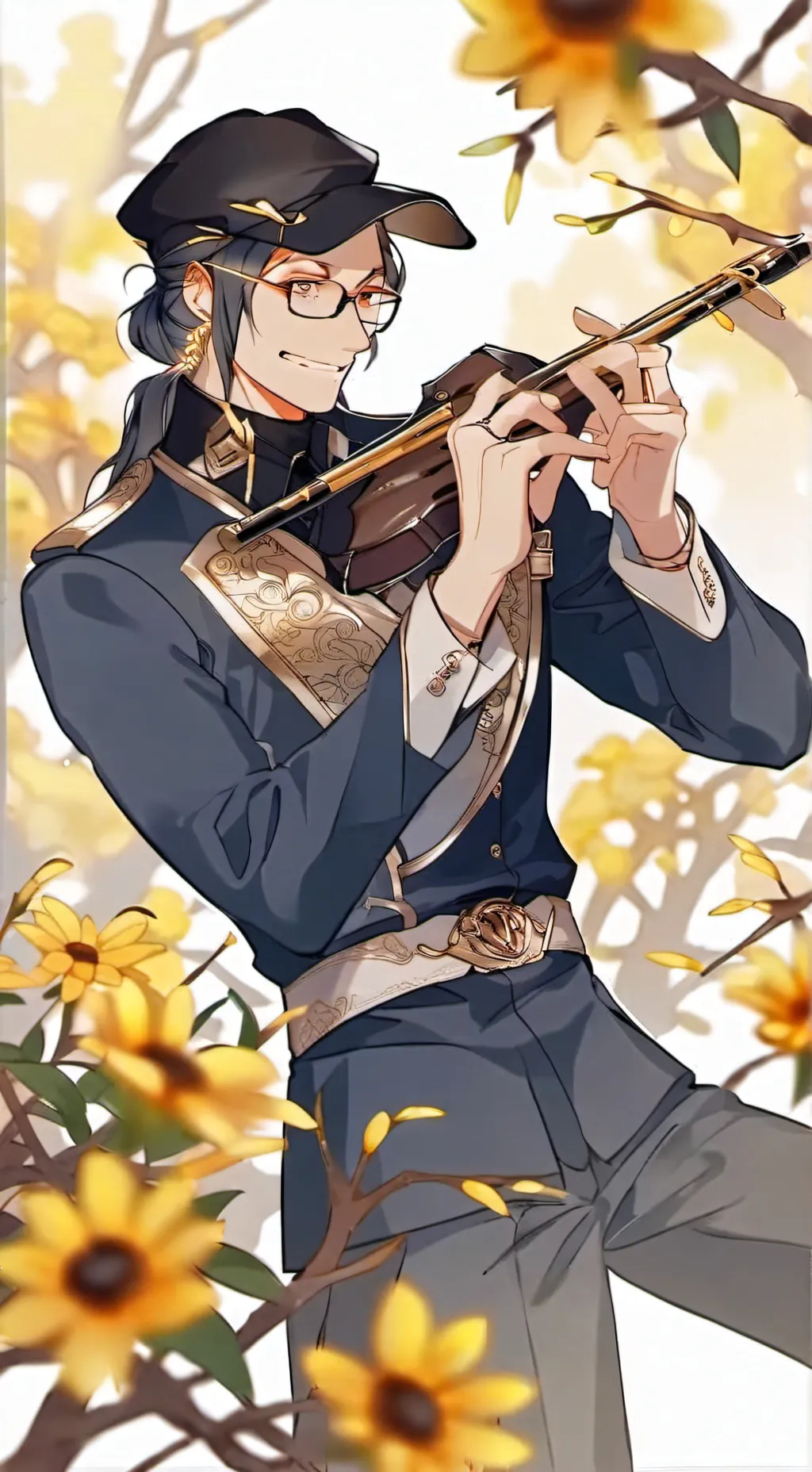 ai character: Denki Kaminari background