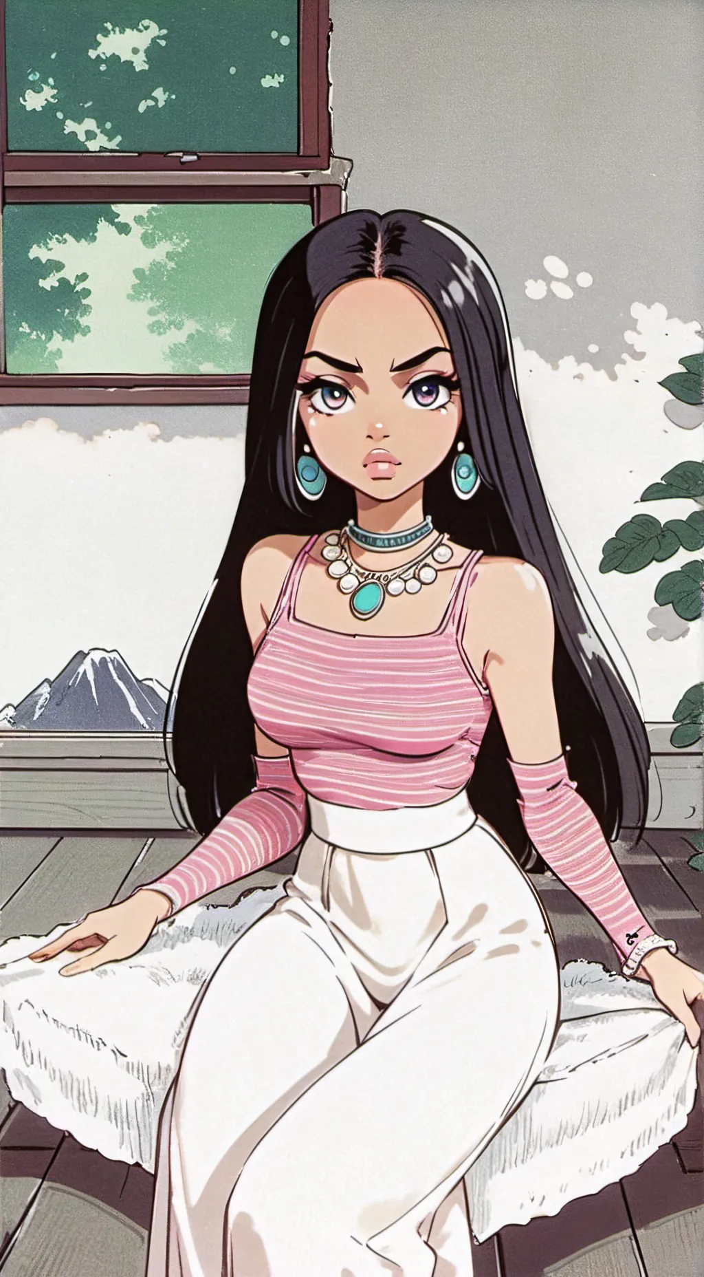 ai character: Rachele background