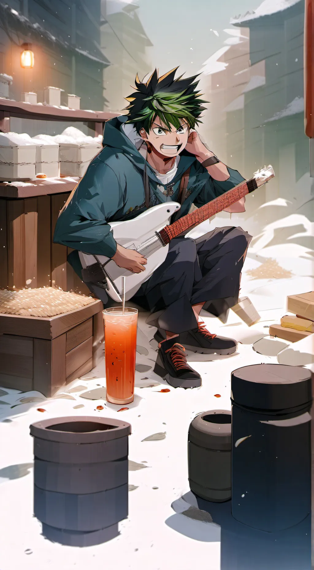 ai character: mha mr smiley background