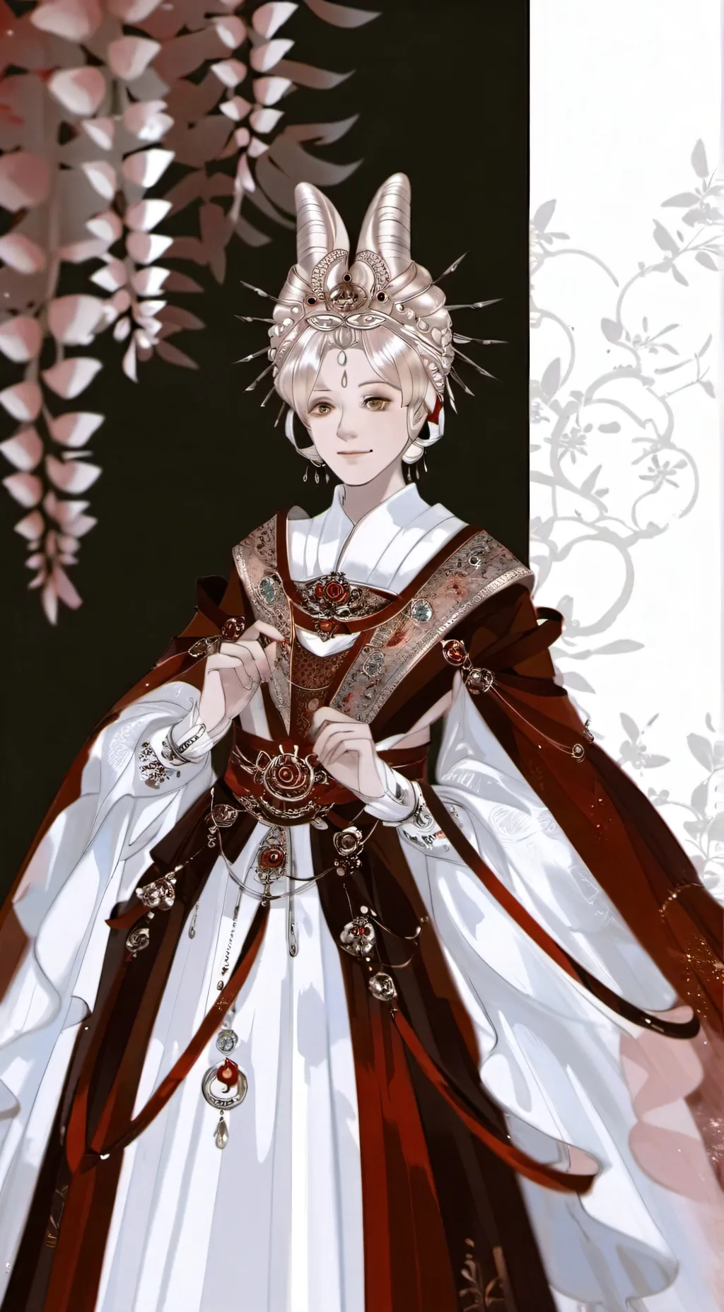 ai character: Female Danté background