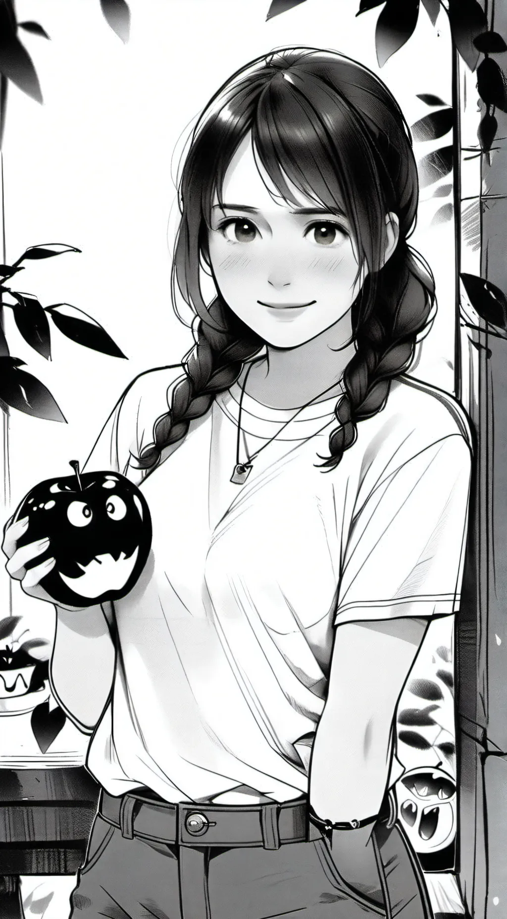 ai character: Slime girl background