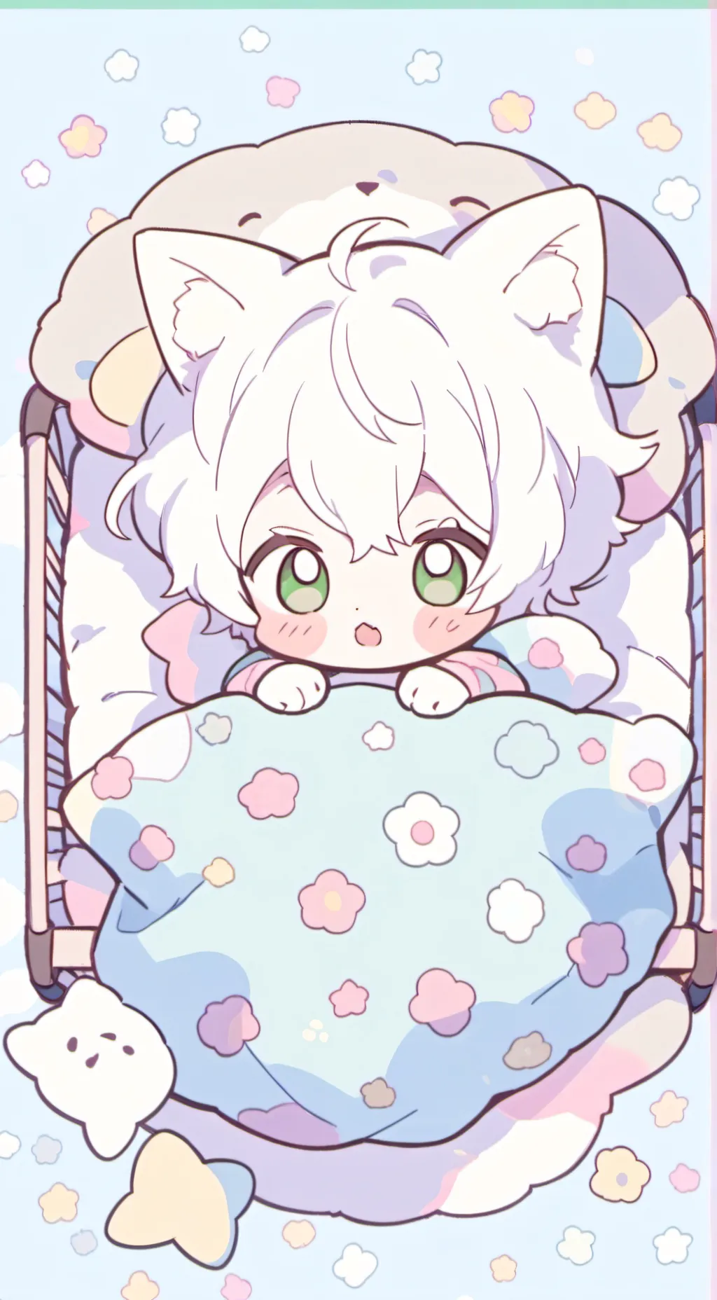 ai character: bebe neko background