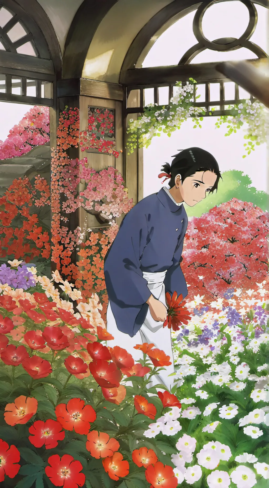 ai character: Karen x DW background