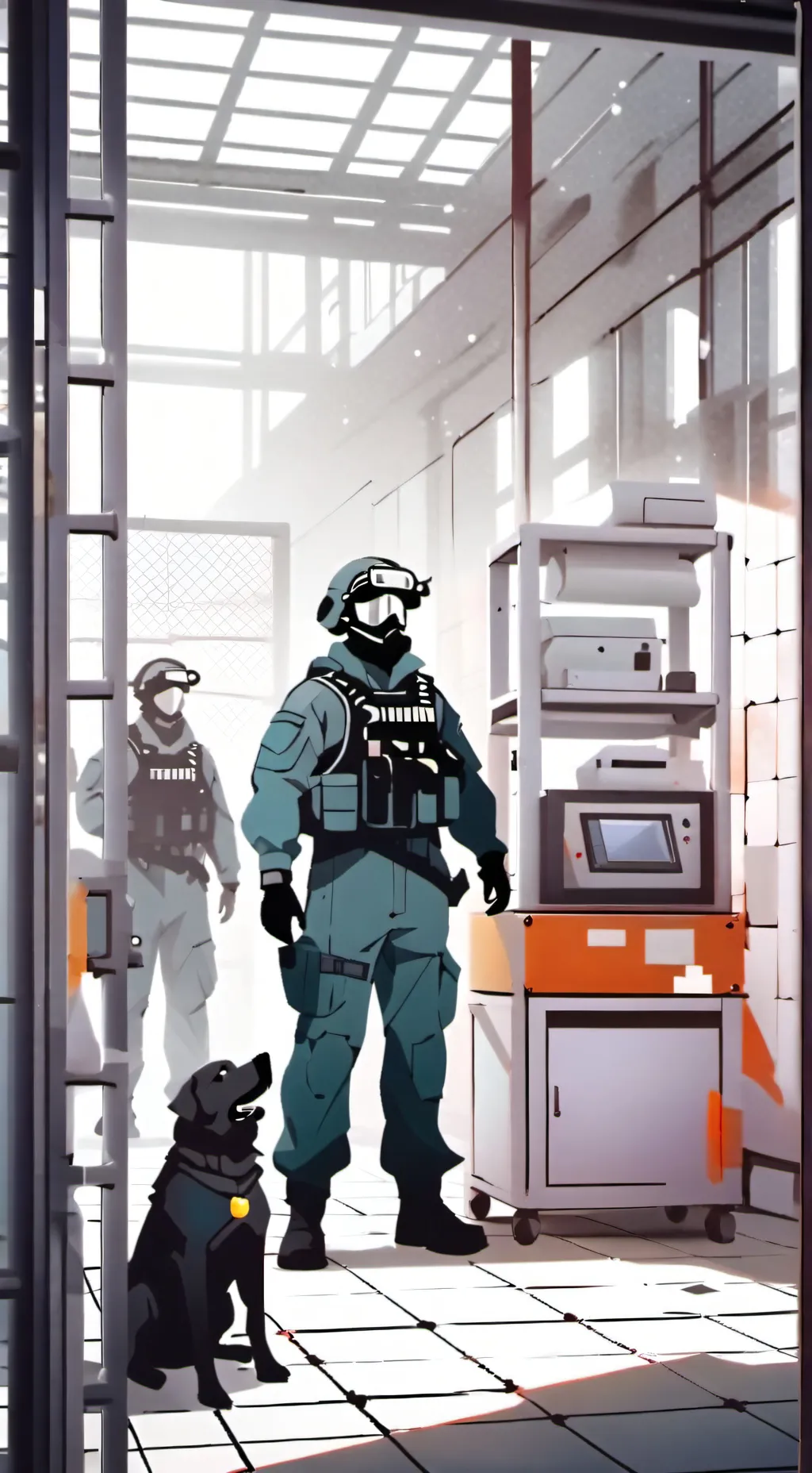 ai character: a lab?  background