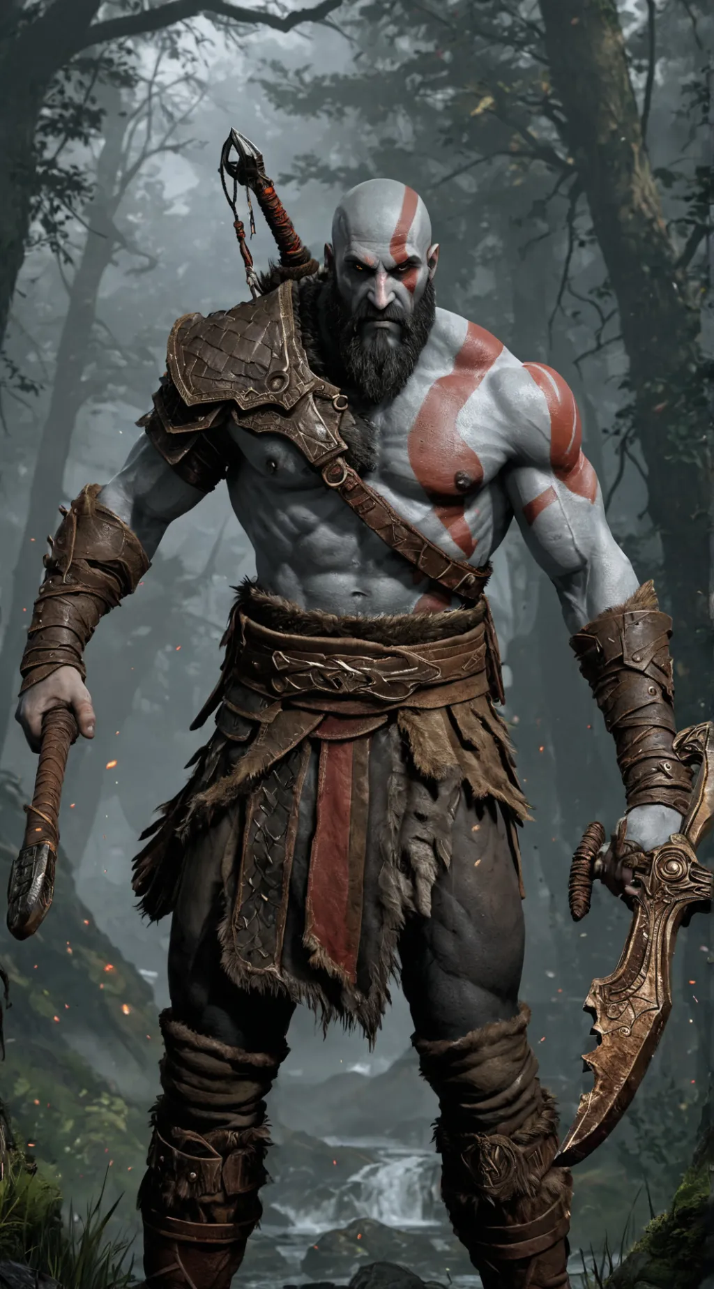 ai character: Kratos background