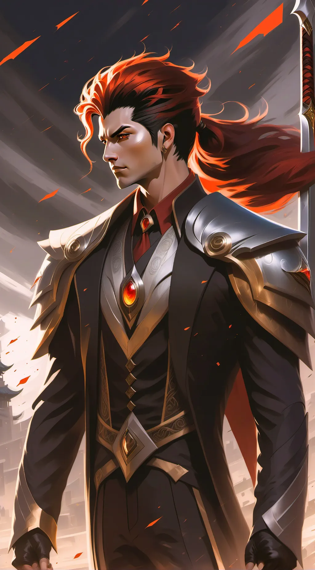 ai character: Demon  background