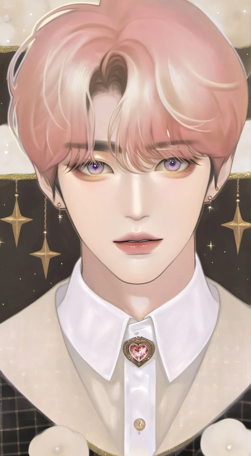 ai character: lee know🐰 background