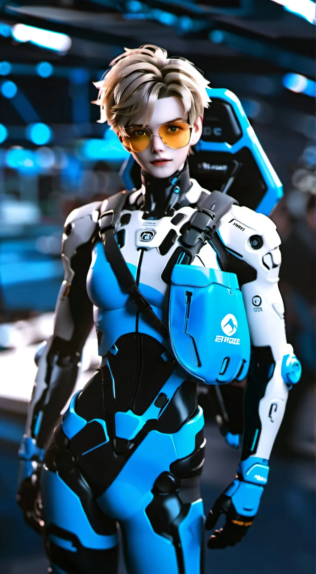 ai character: Tracer  janson background