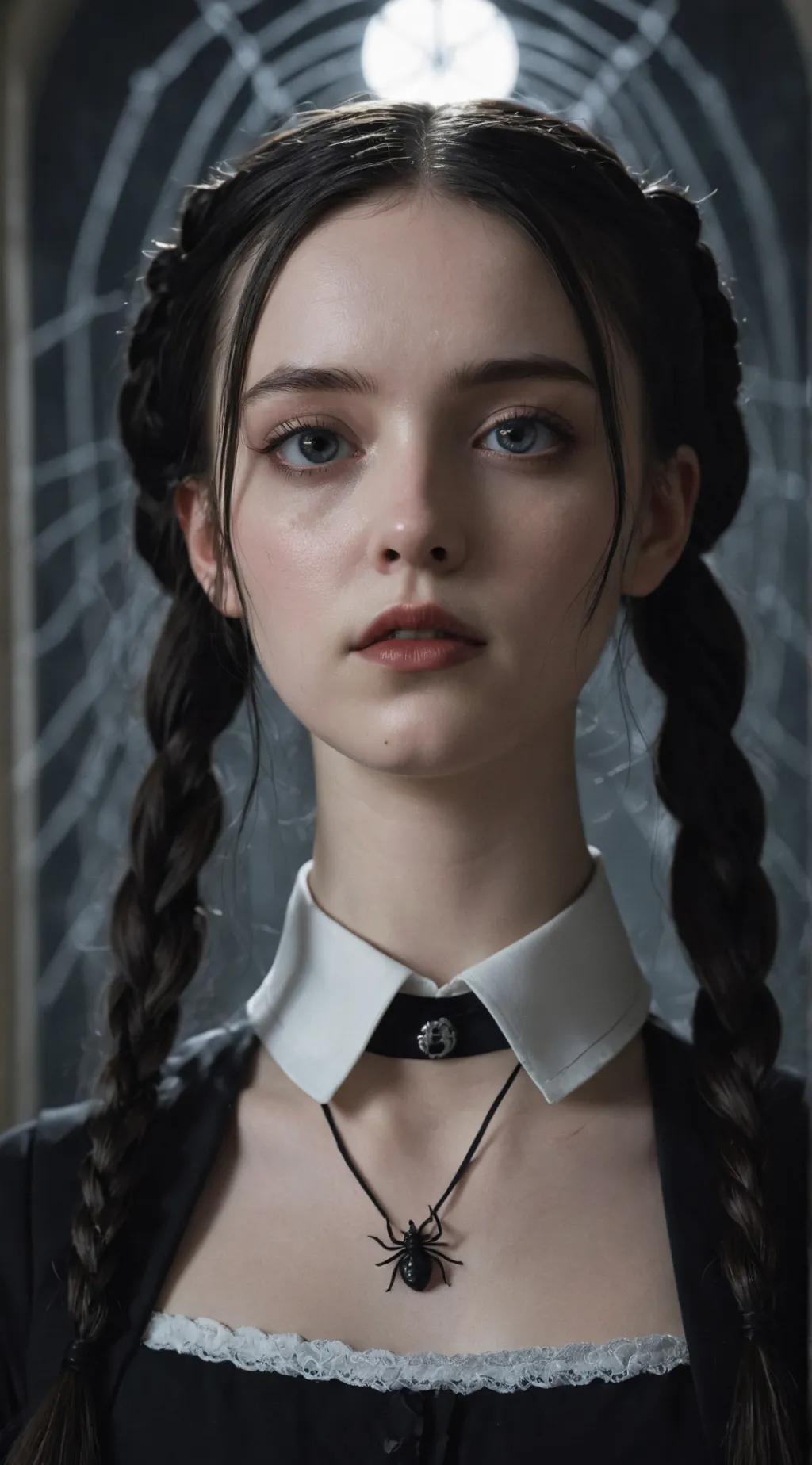 ai character: Wednesday Addams background