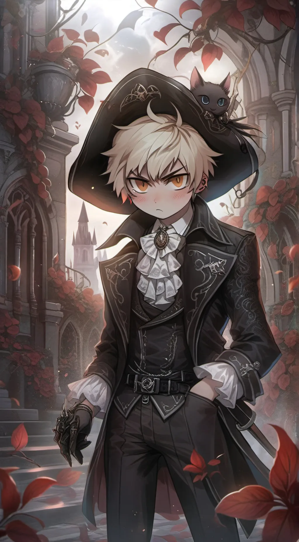 ai character: bakugo pirata⛵ background