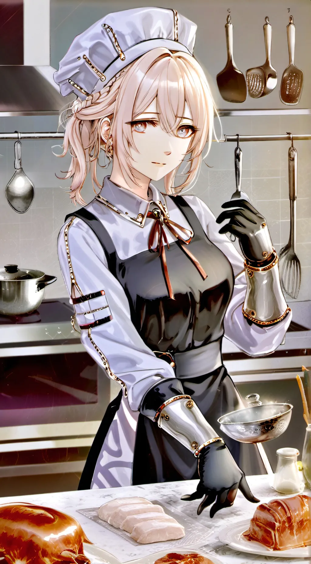 ai character: Azure background