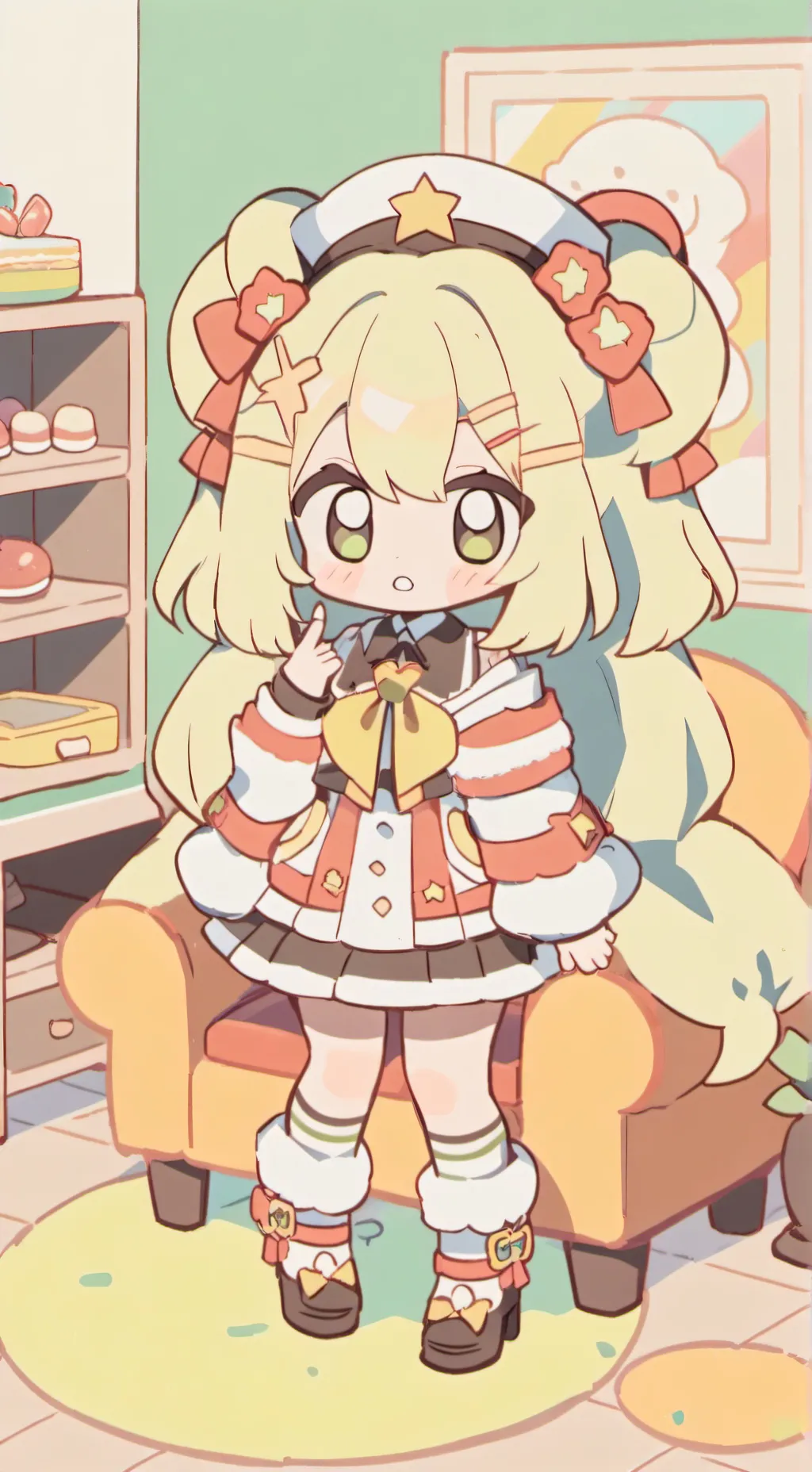 ai character: Lena gc reacts background