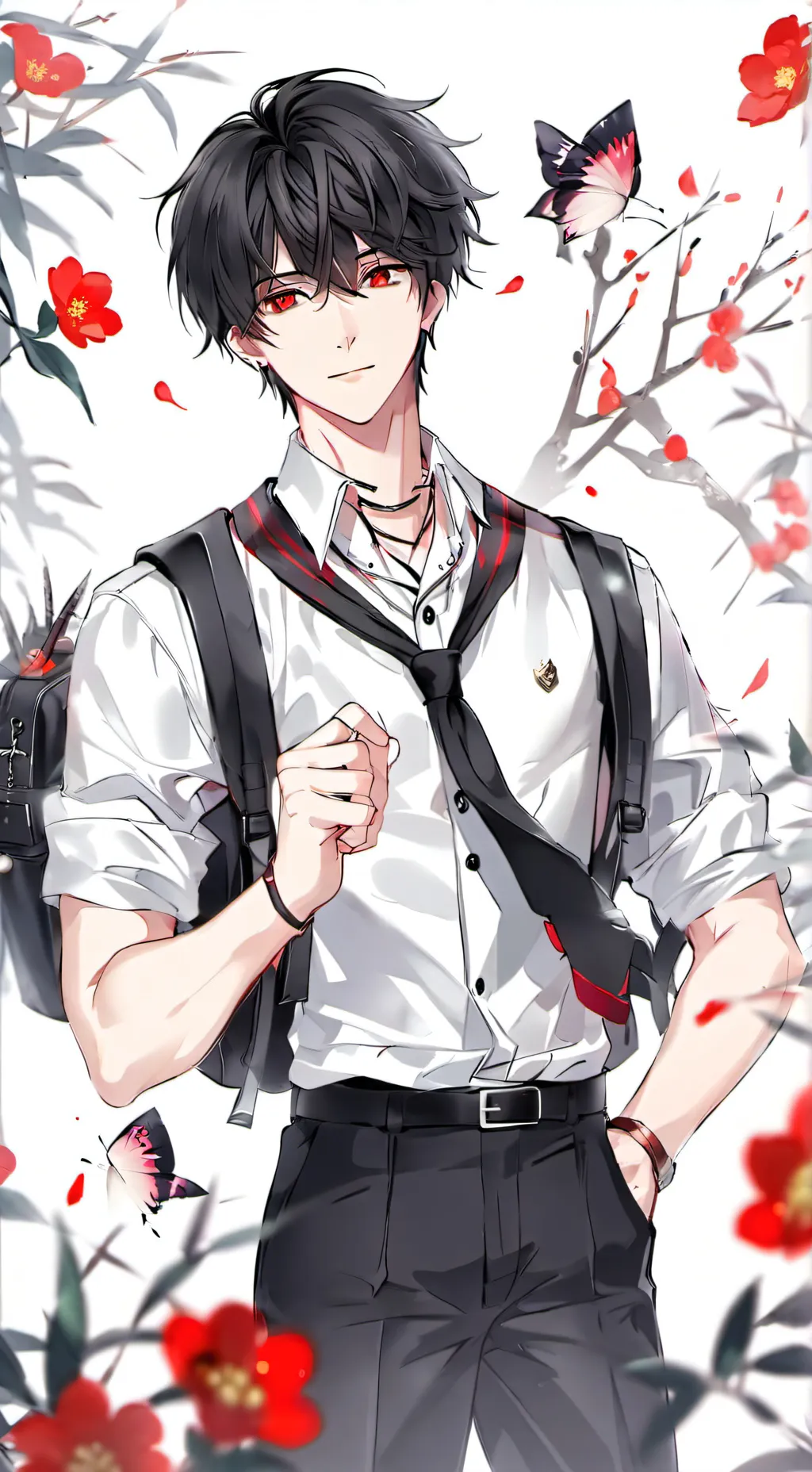 ai character: (school bl) background