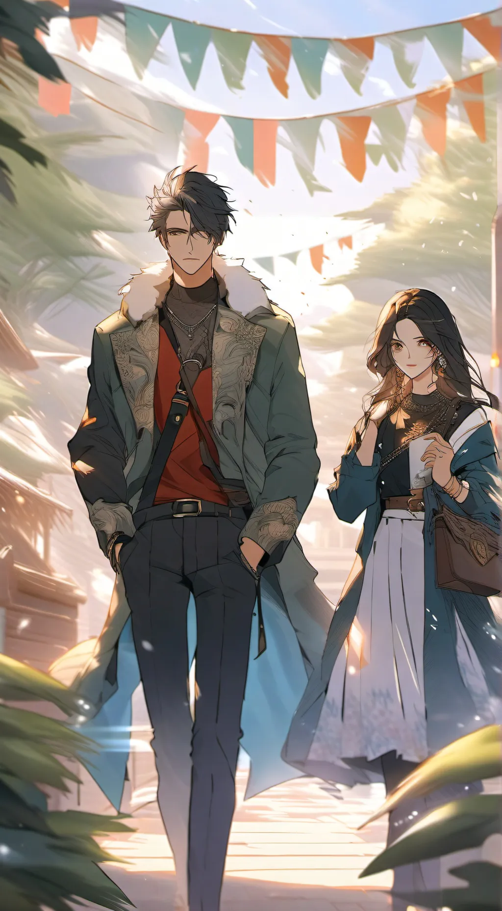 ai character: alex i andrea🫶😻🍷 background