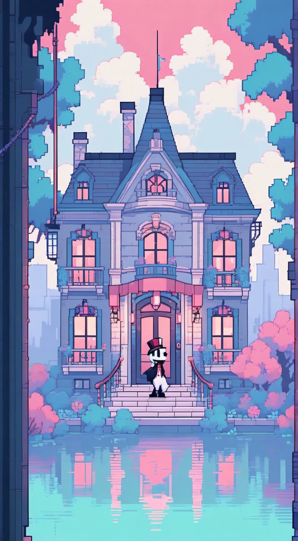 ai character: Alastor (TRAUMA)  background