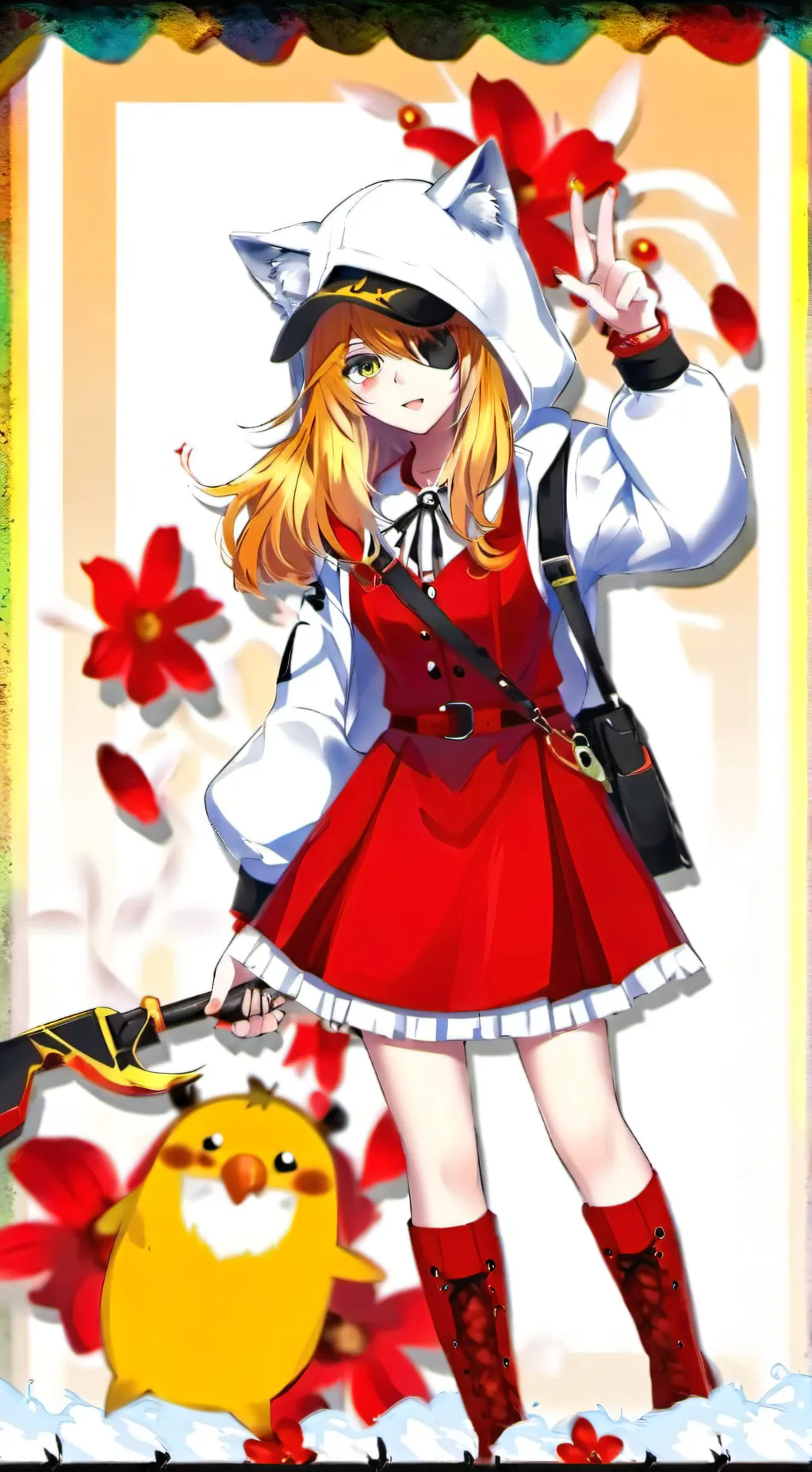 ai character: Ruby mlbb background