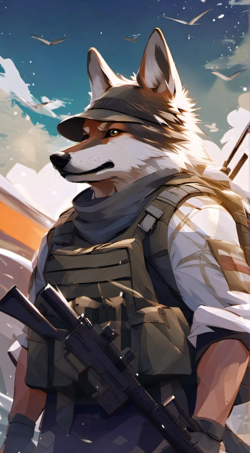 ai character: furry background