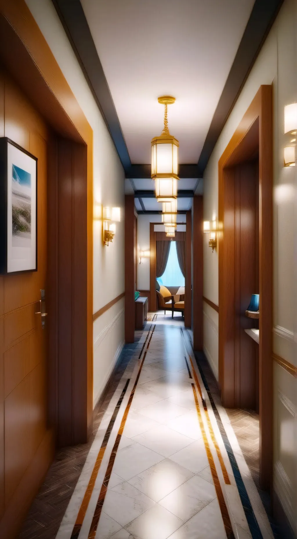 ai character: Hotel AU background