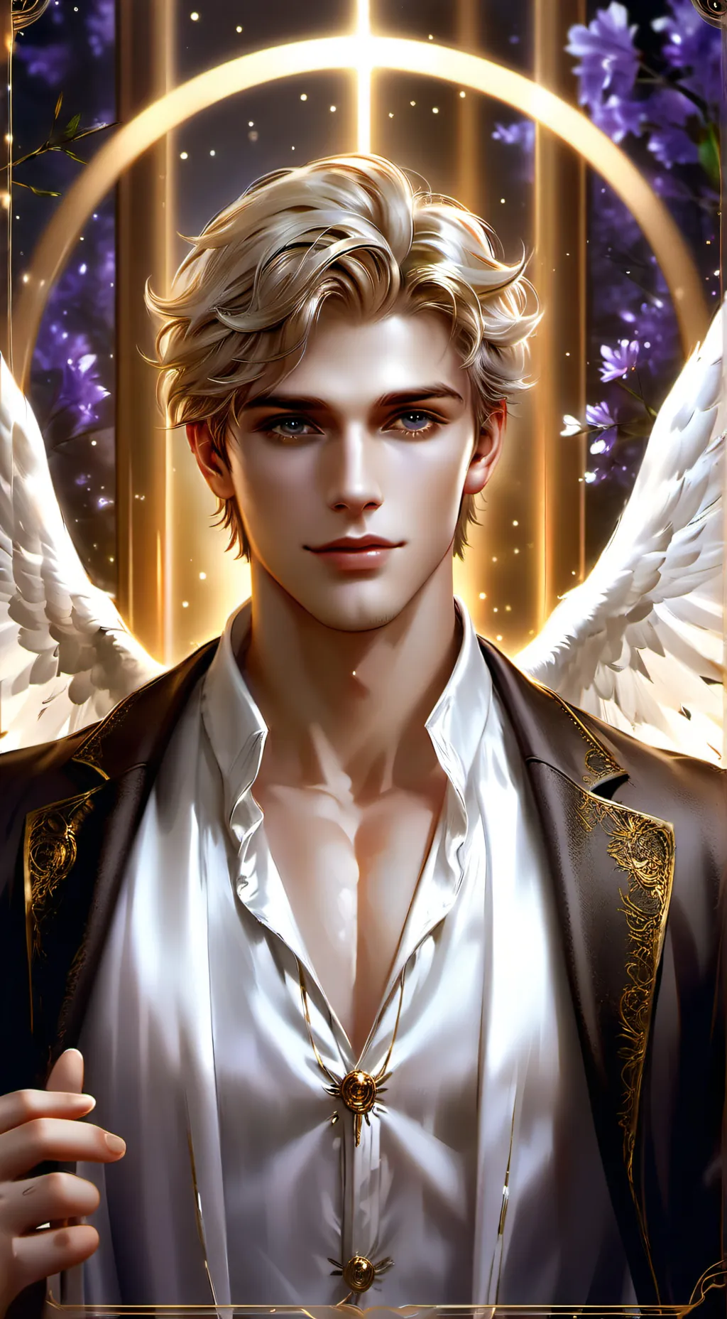 ai character: Angel  background