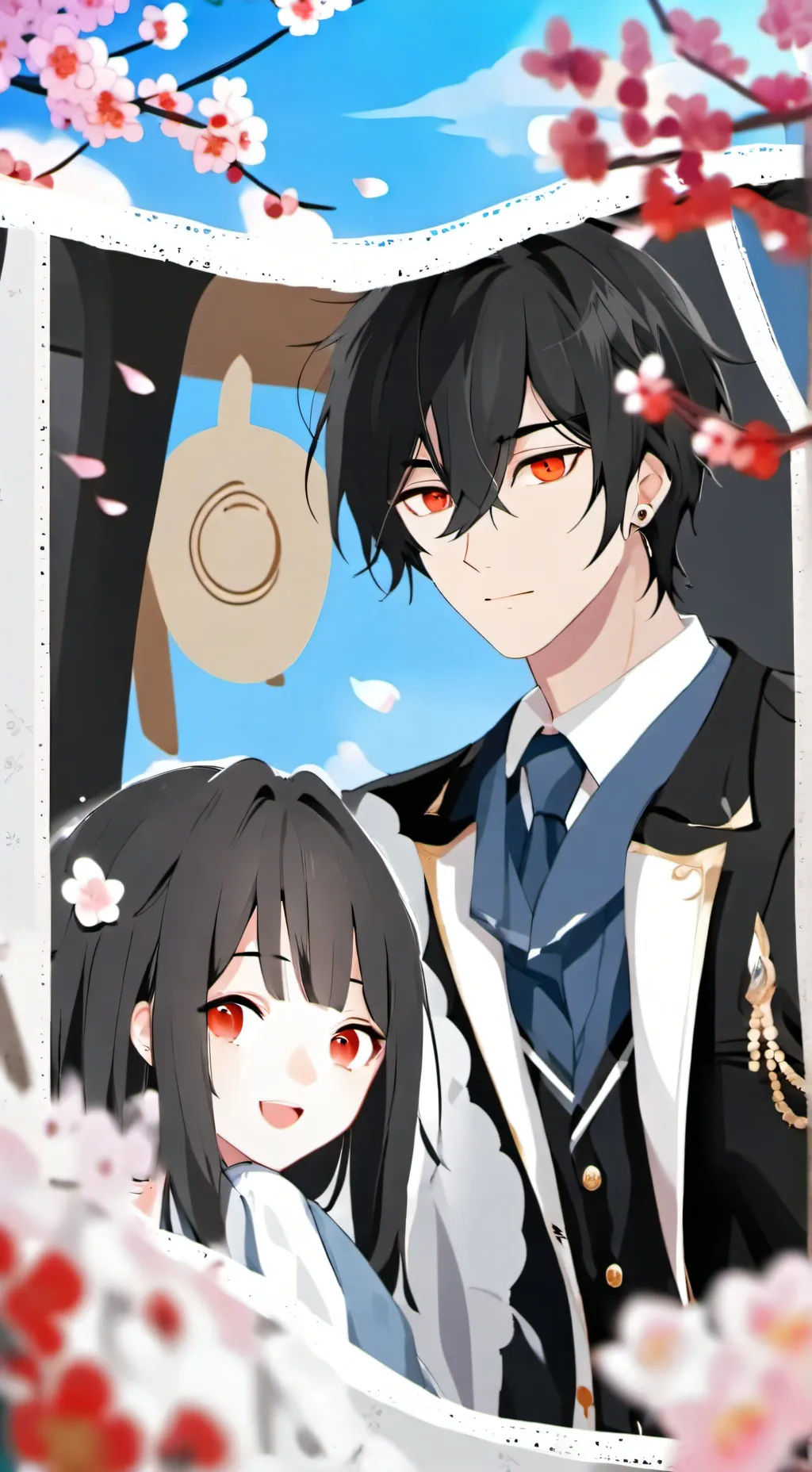 ai character: Nick and Emilly  background