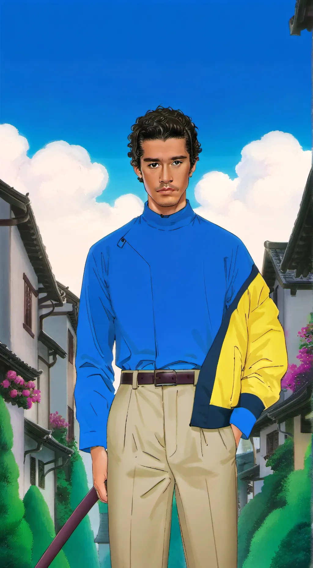 ai character: benito o bad bunny background