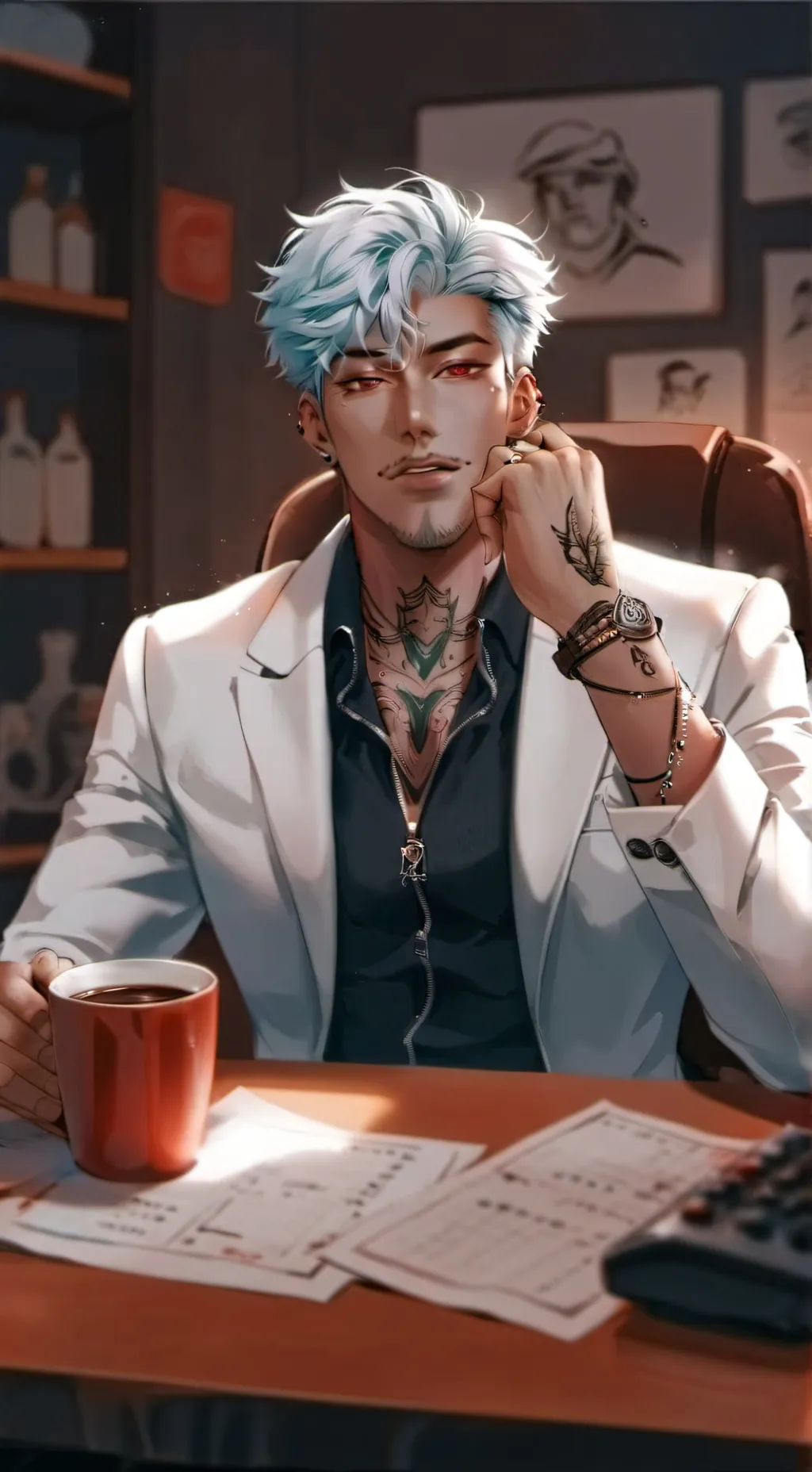 ai character: Braxon  background