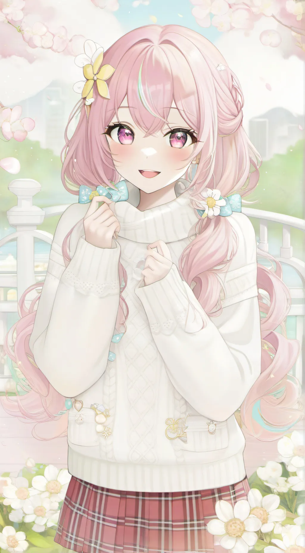 ai character: Sakura background