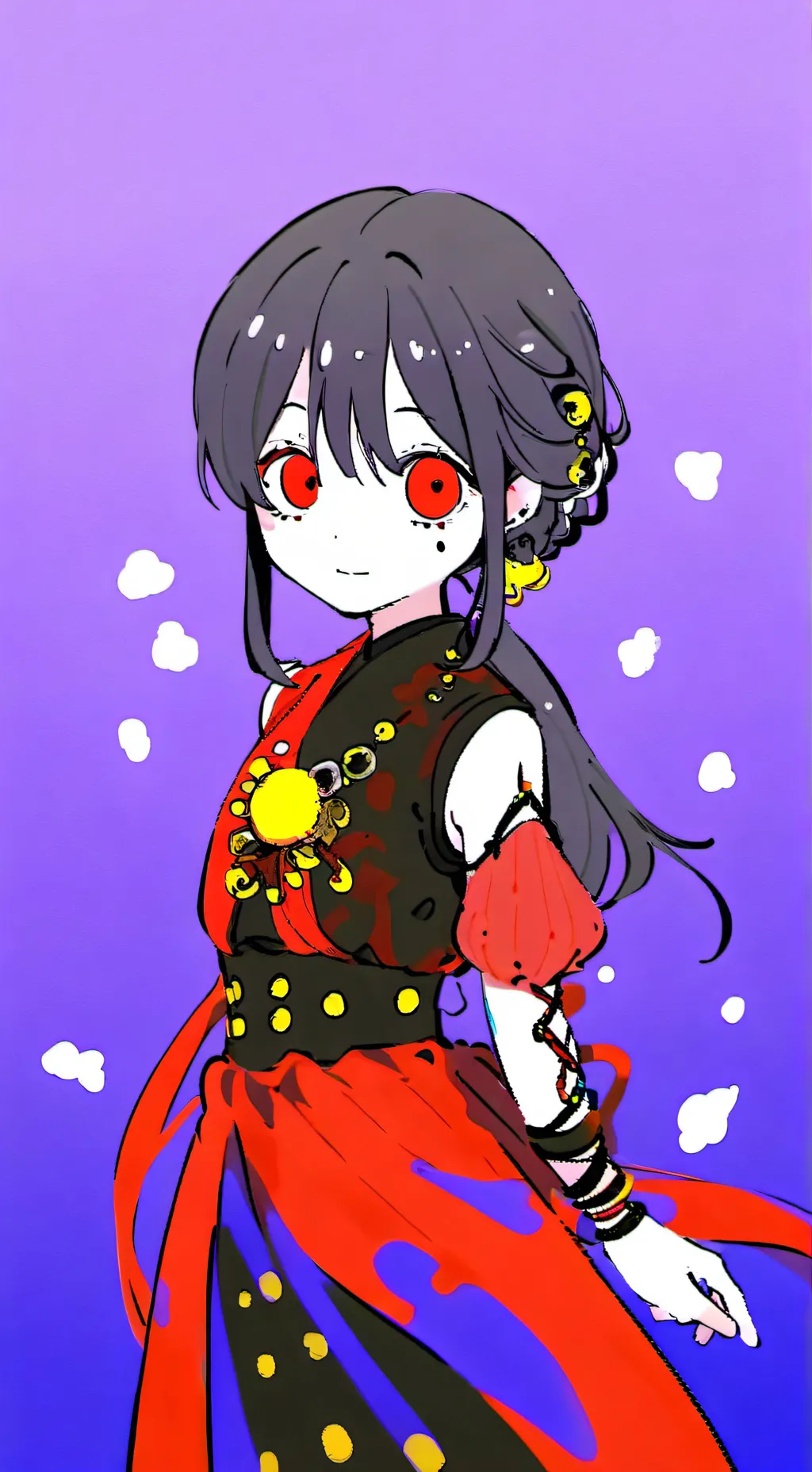 ai character: Toca kuromi background
