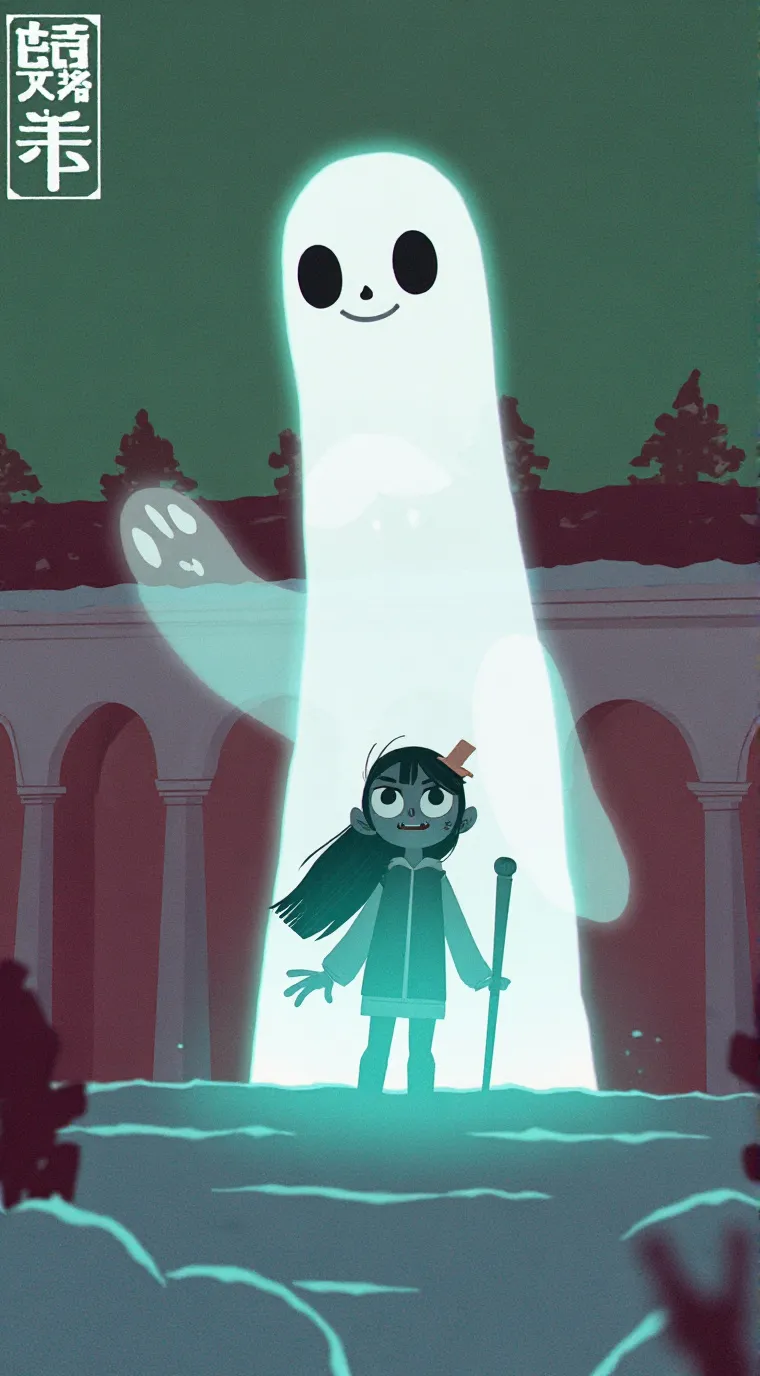 ai character: Queen of ghosts background