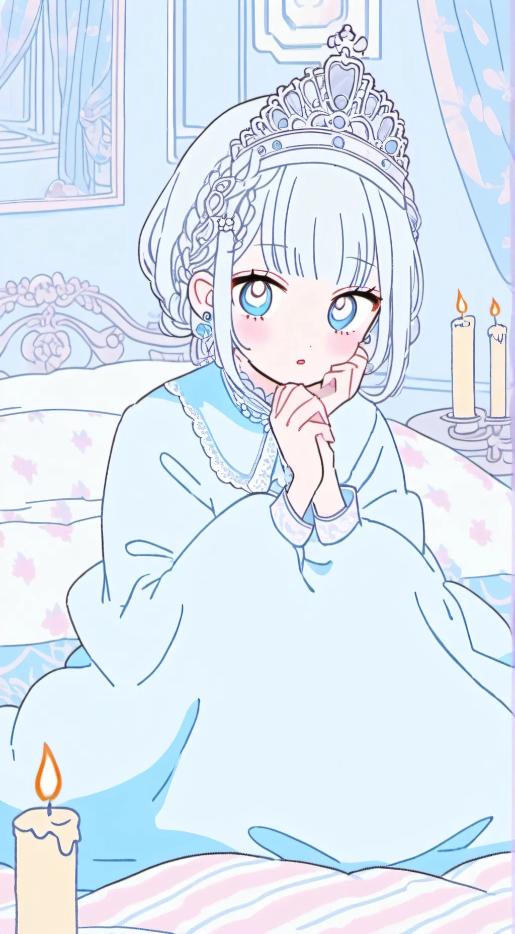 ai character: Silver  background