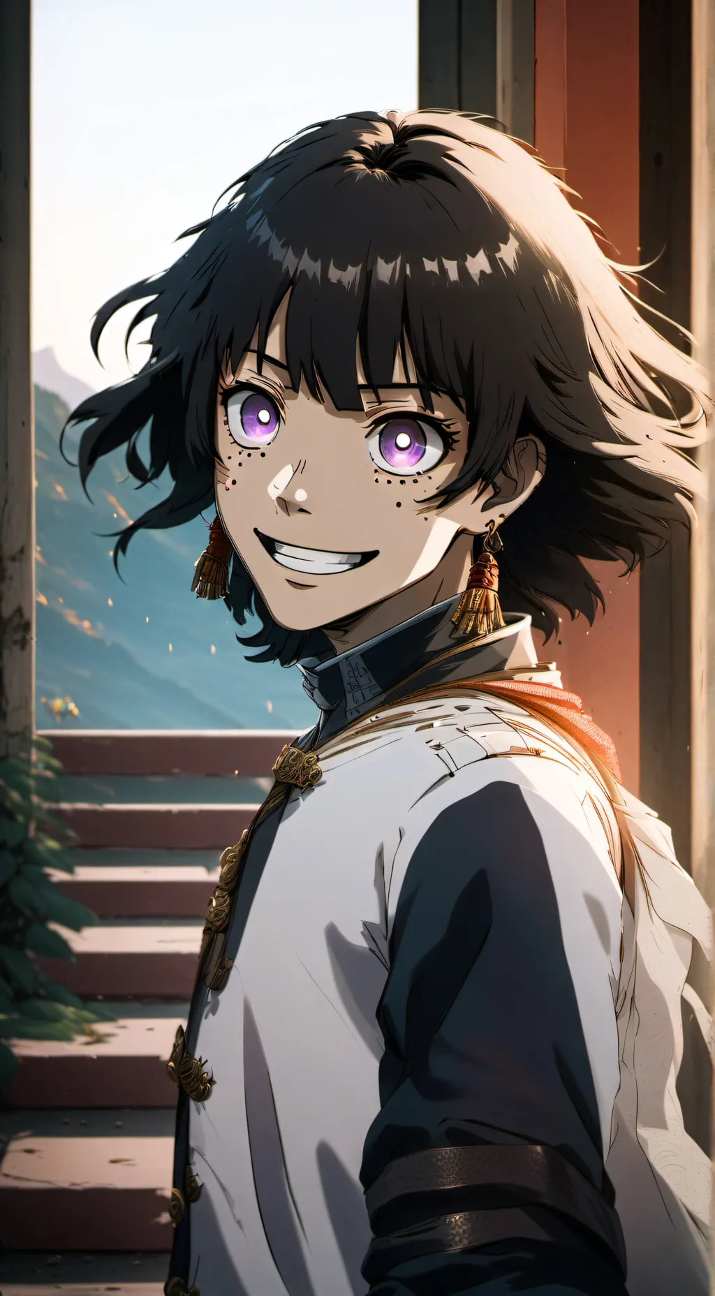 ai character: meguru bachira  background