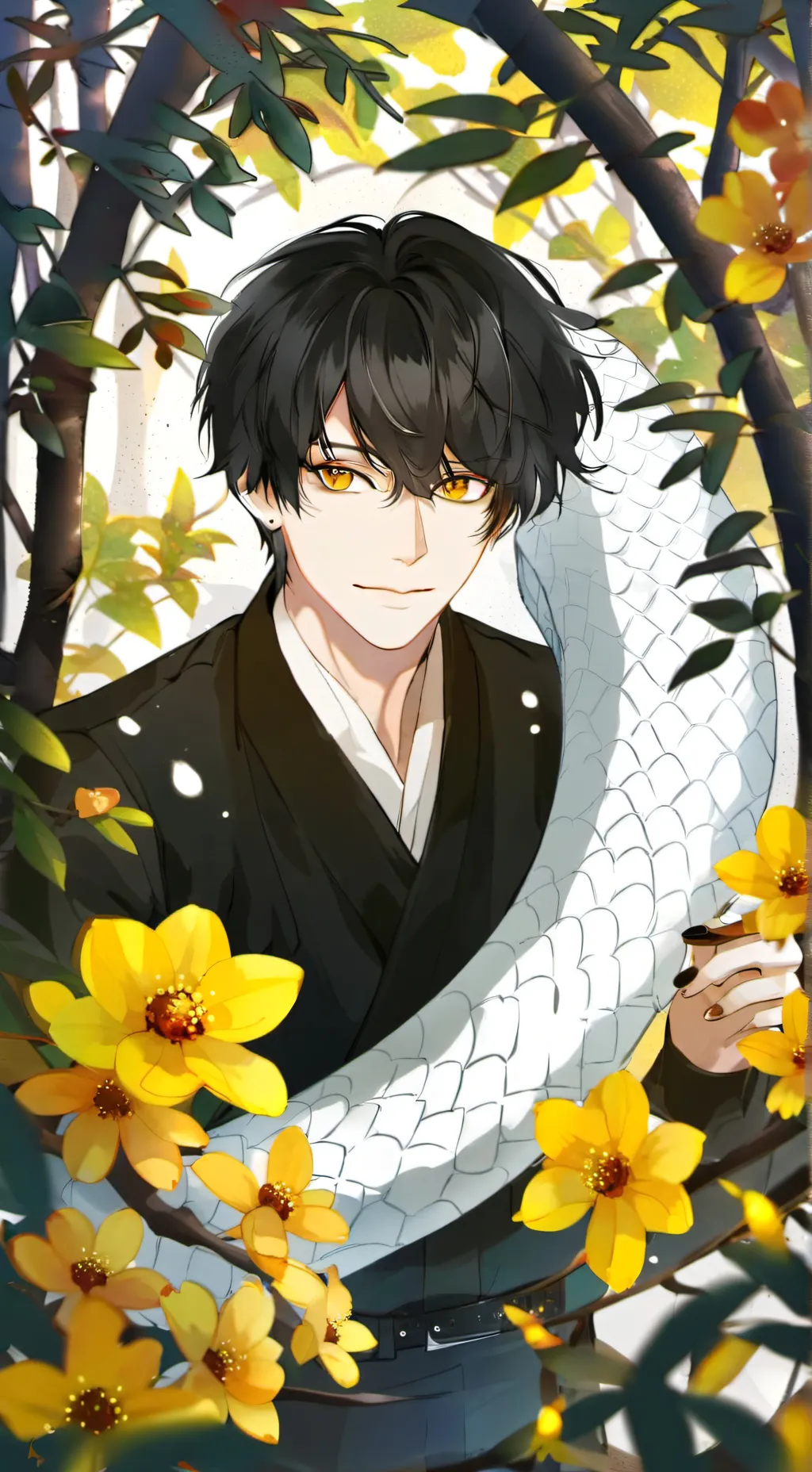 ai character: ObaMitsu background