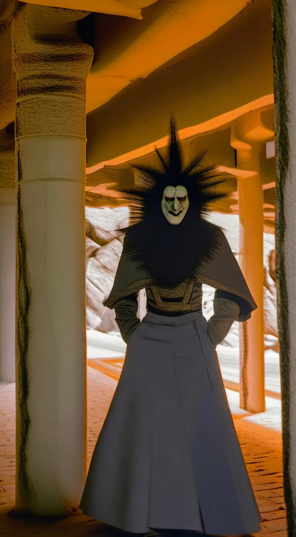 ai character: Scary man background