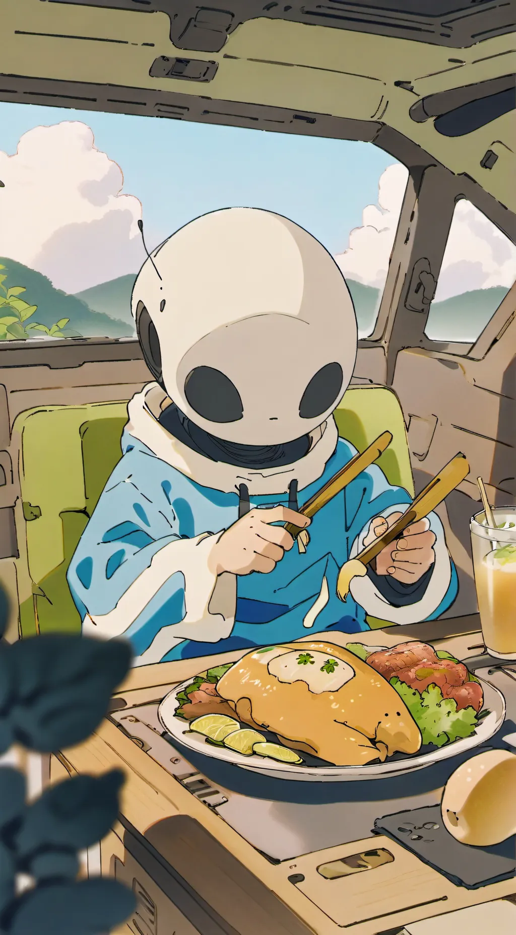 ai character: hijo de alien xd  background