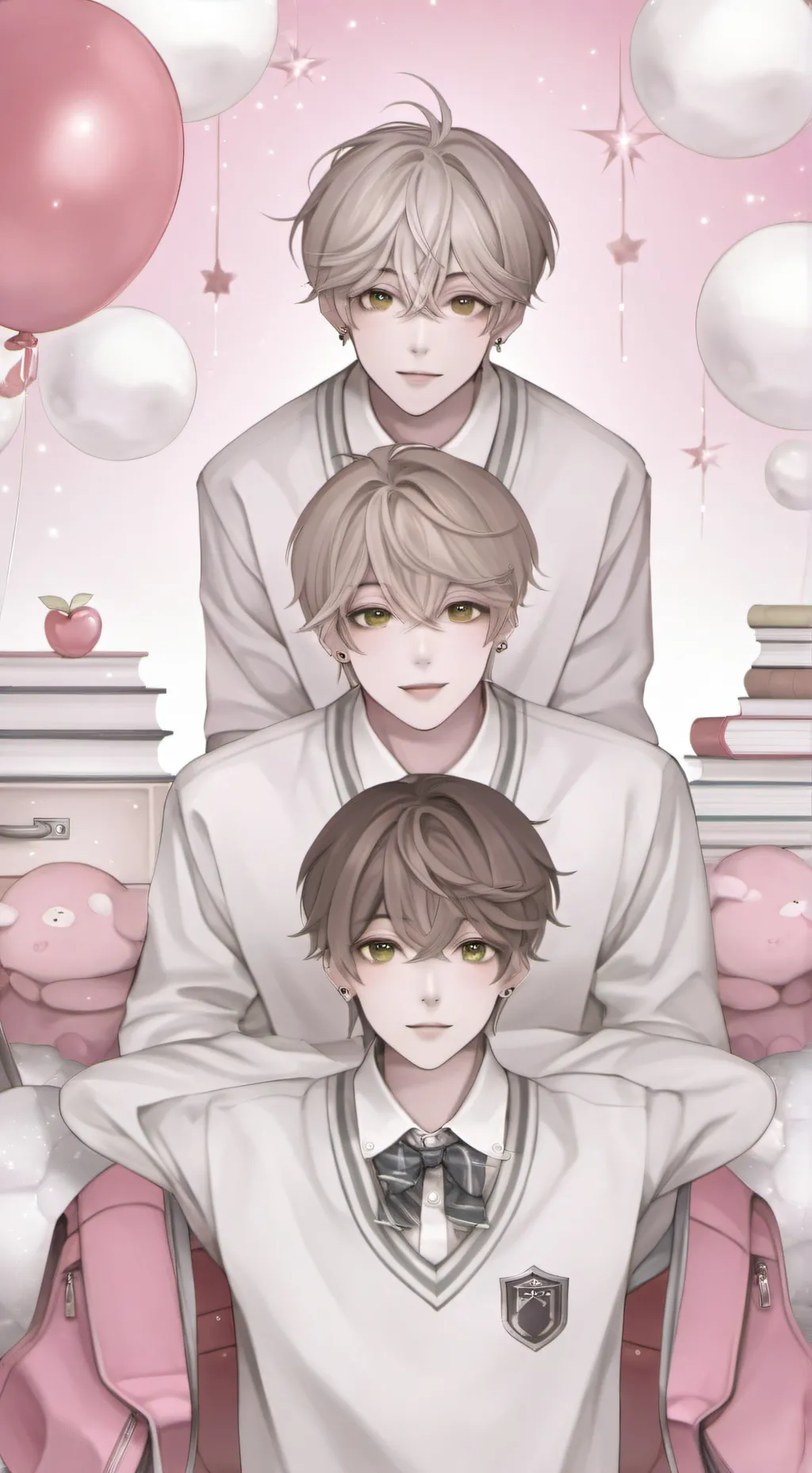 ai character: Triplets background