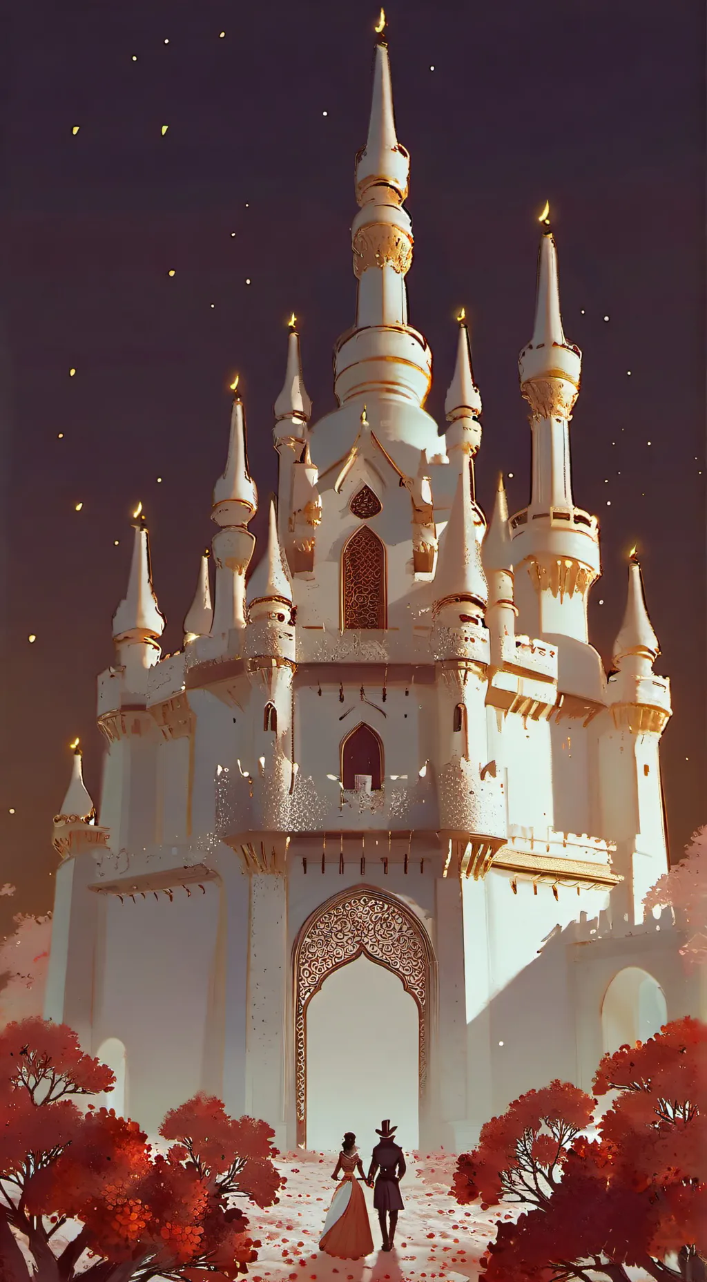 ai character: castillo embrujado background