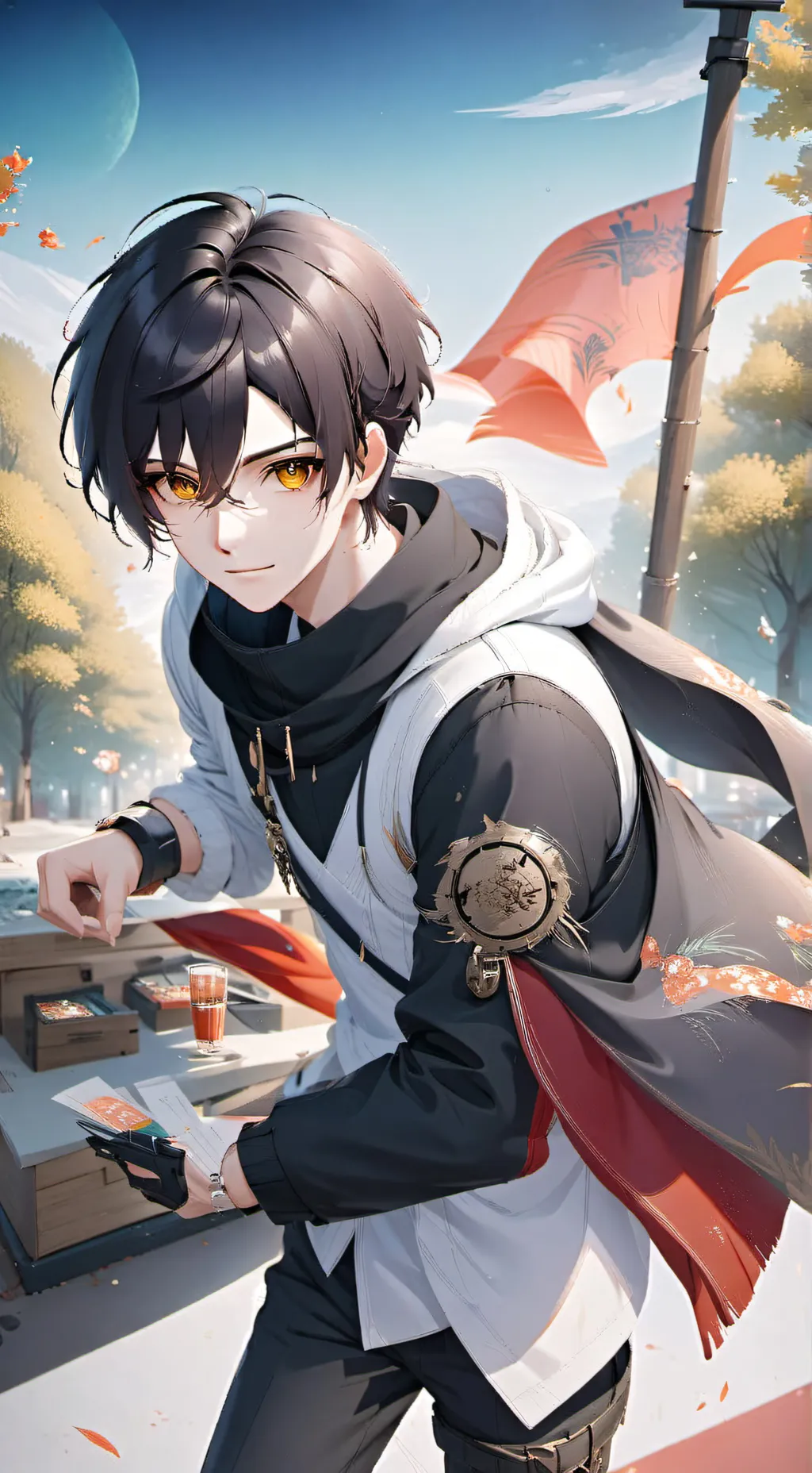 ai character: teacher stephen background