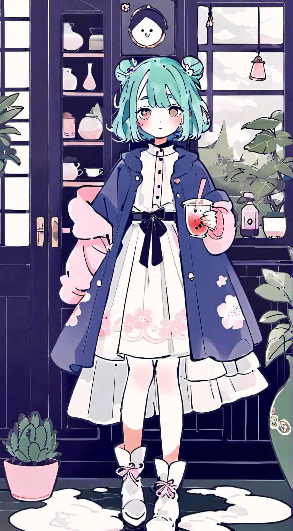 ai character: mandela effect background