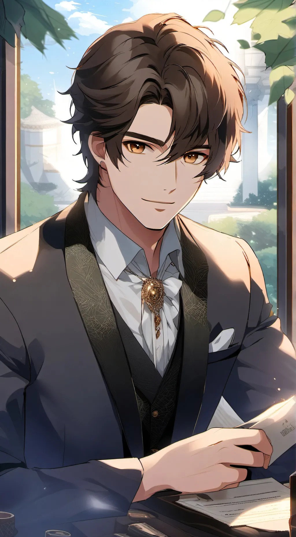 ai character: ♧♤Liam♤♧ background