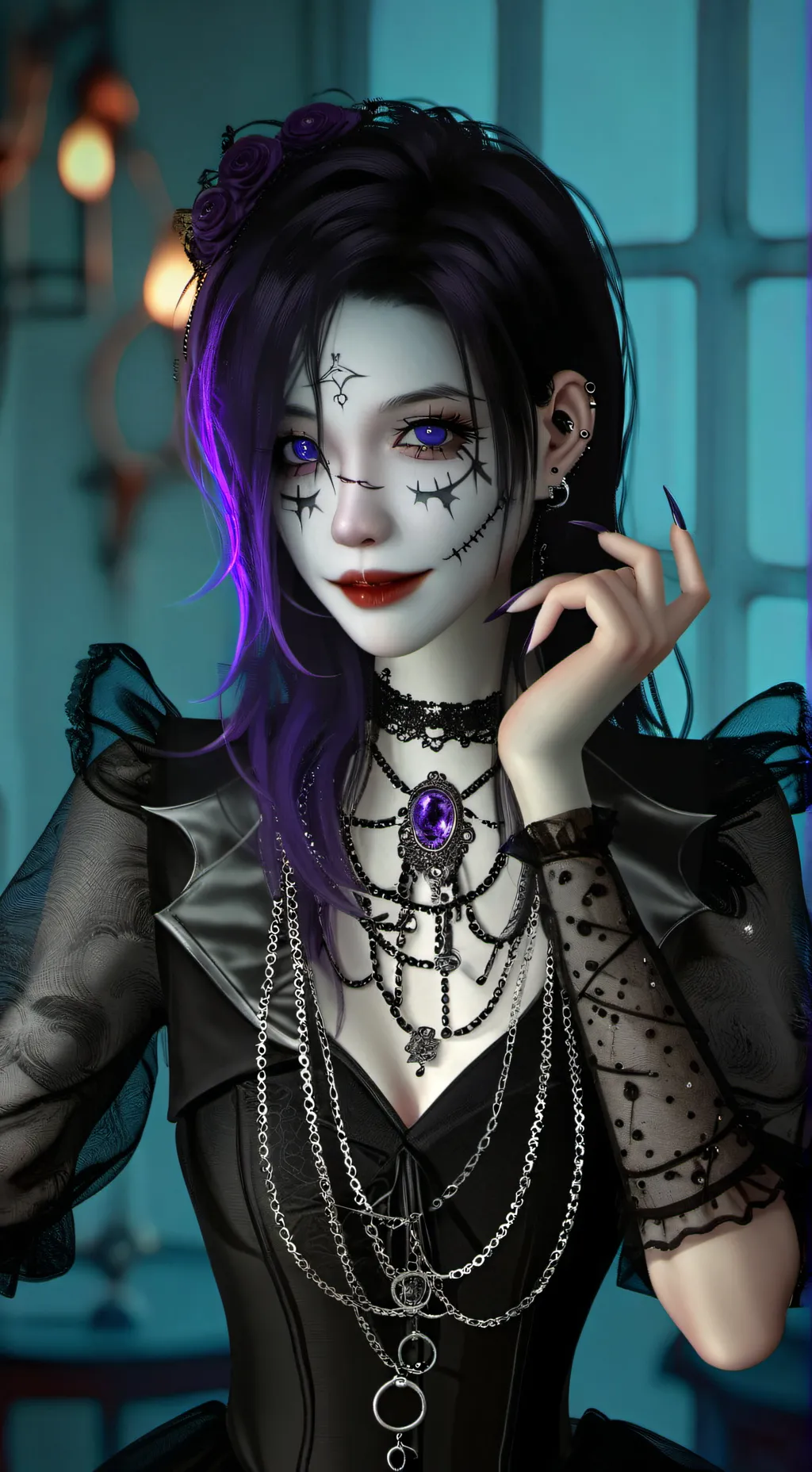 ai character: Zoey Nox background