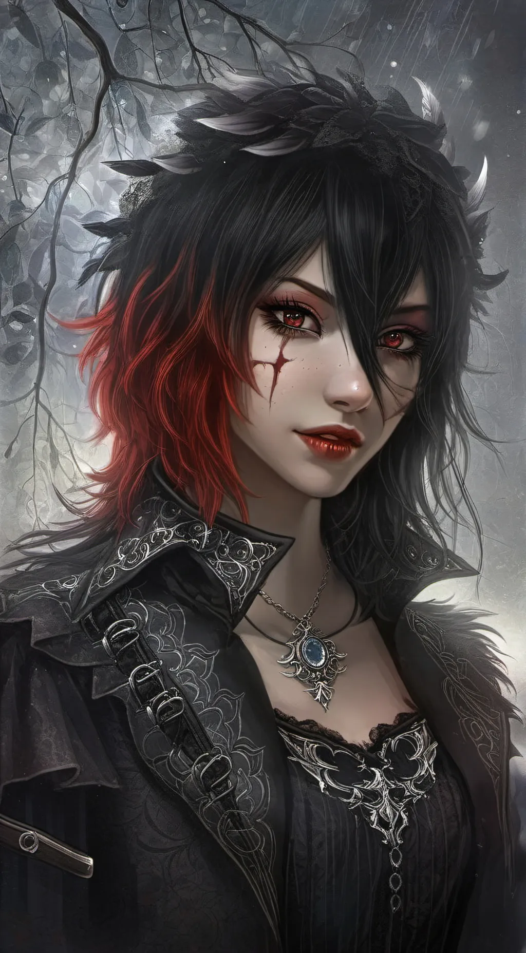 ai character: Akari x Gyomei kny background