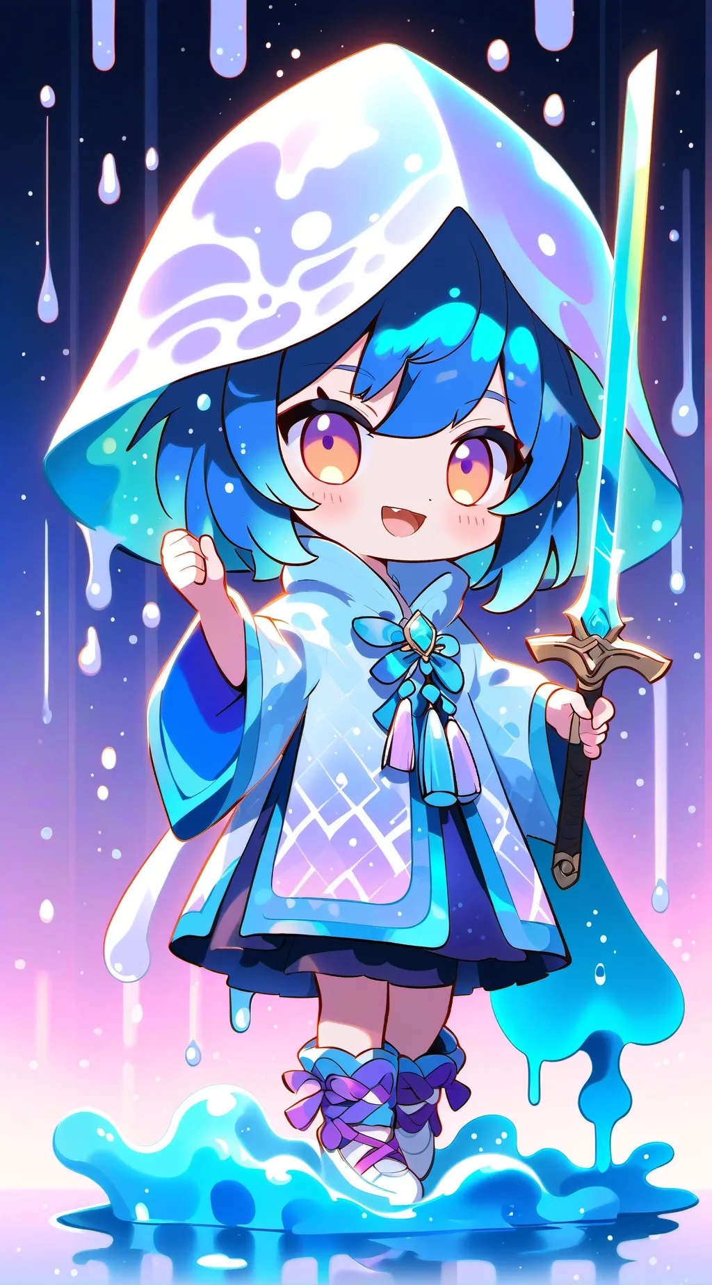 ai character: bakugirl background