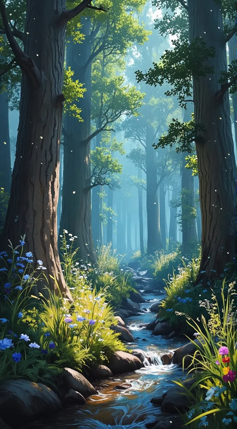 ai character: sprunki nature! background